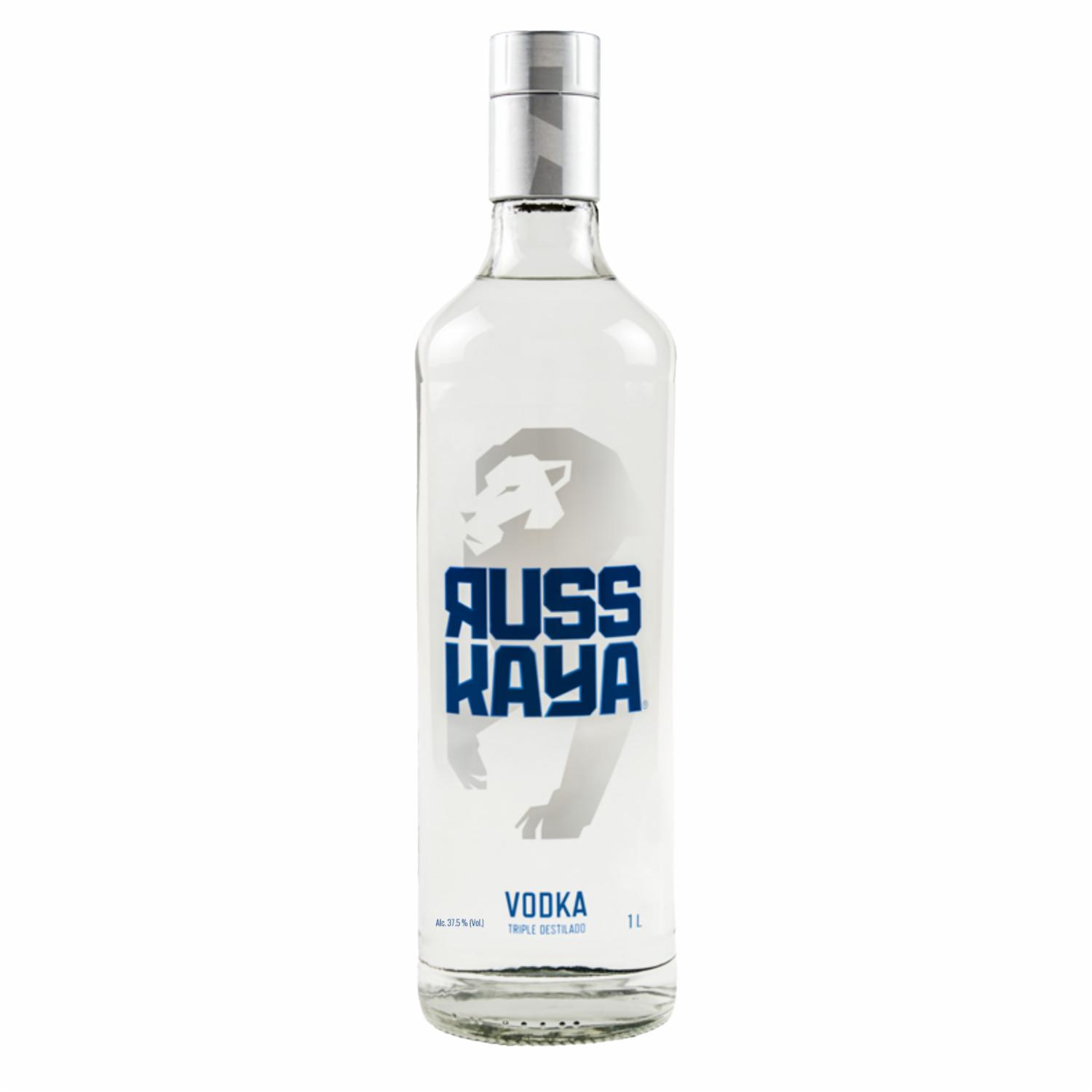 Vodka Triple Destilado Neutro Russkaya 1000 Ml