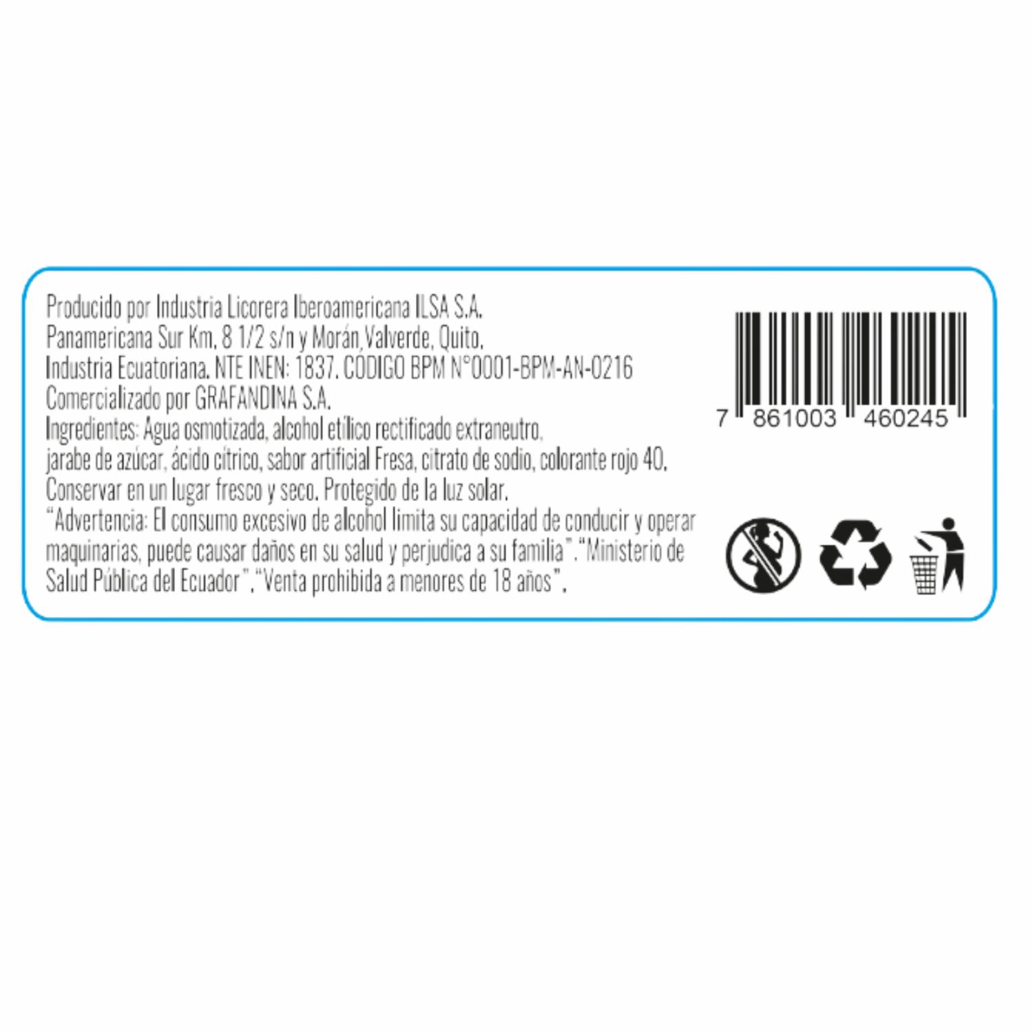 Vodka Triple Destilado Neutro Russkaya 1000 Ml