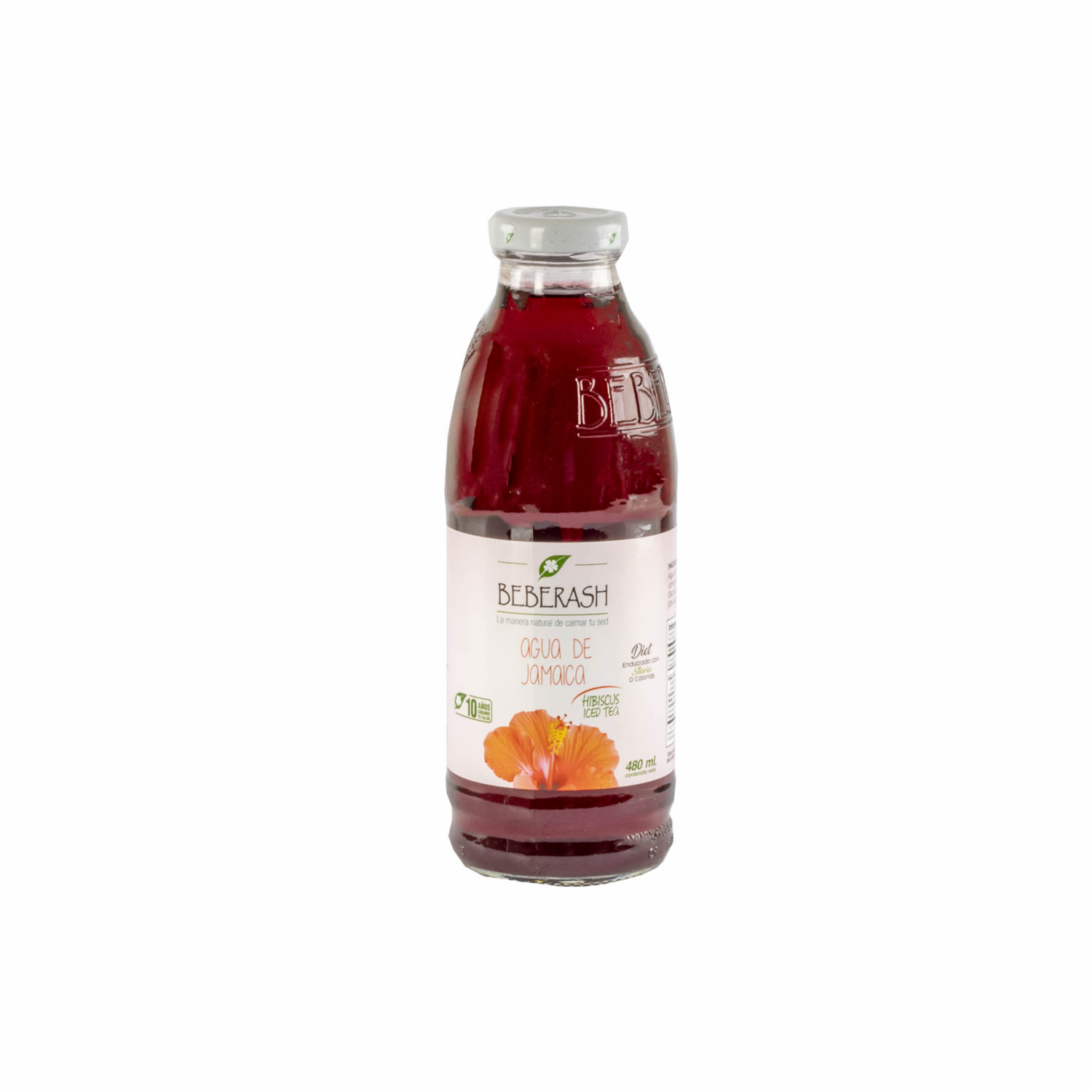 Agua De Jamaica Diet BEBERASH 480 Ml