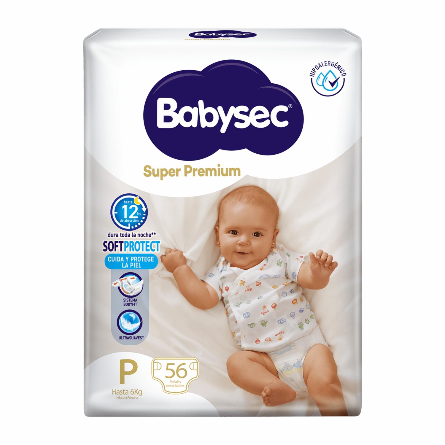Pañal Desechable Cuidado Total Pequeño BABYSEC X 56 Uds
