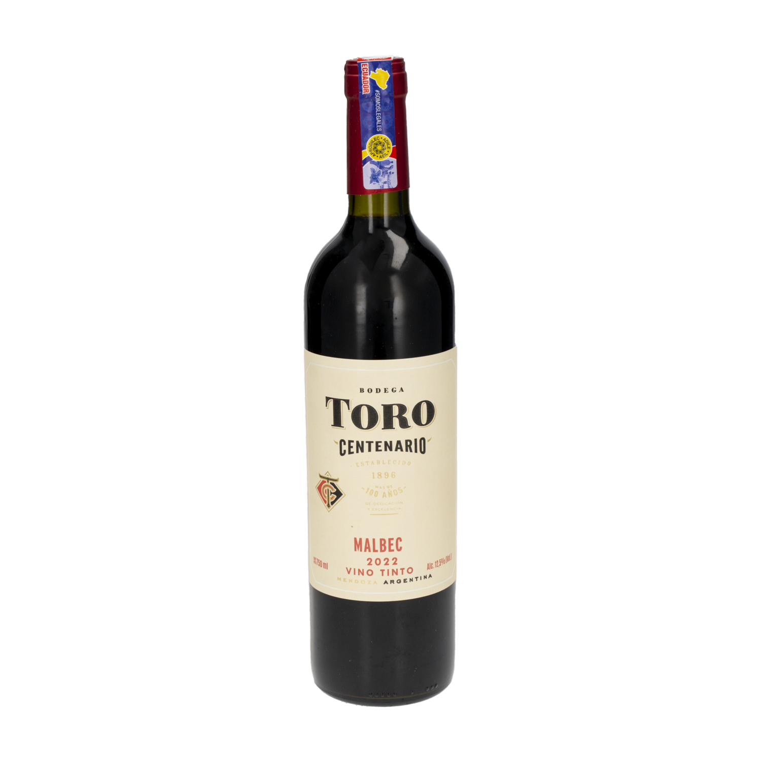 Vino Tinto Centenario Malbec TORO 750 Ml
