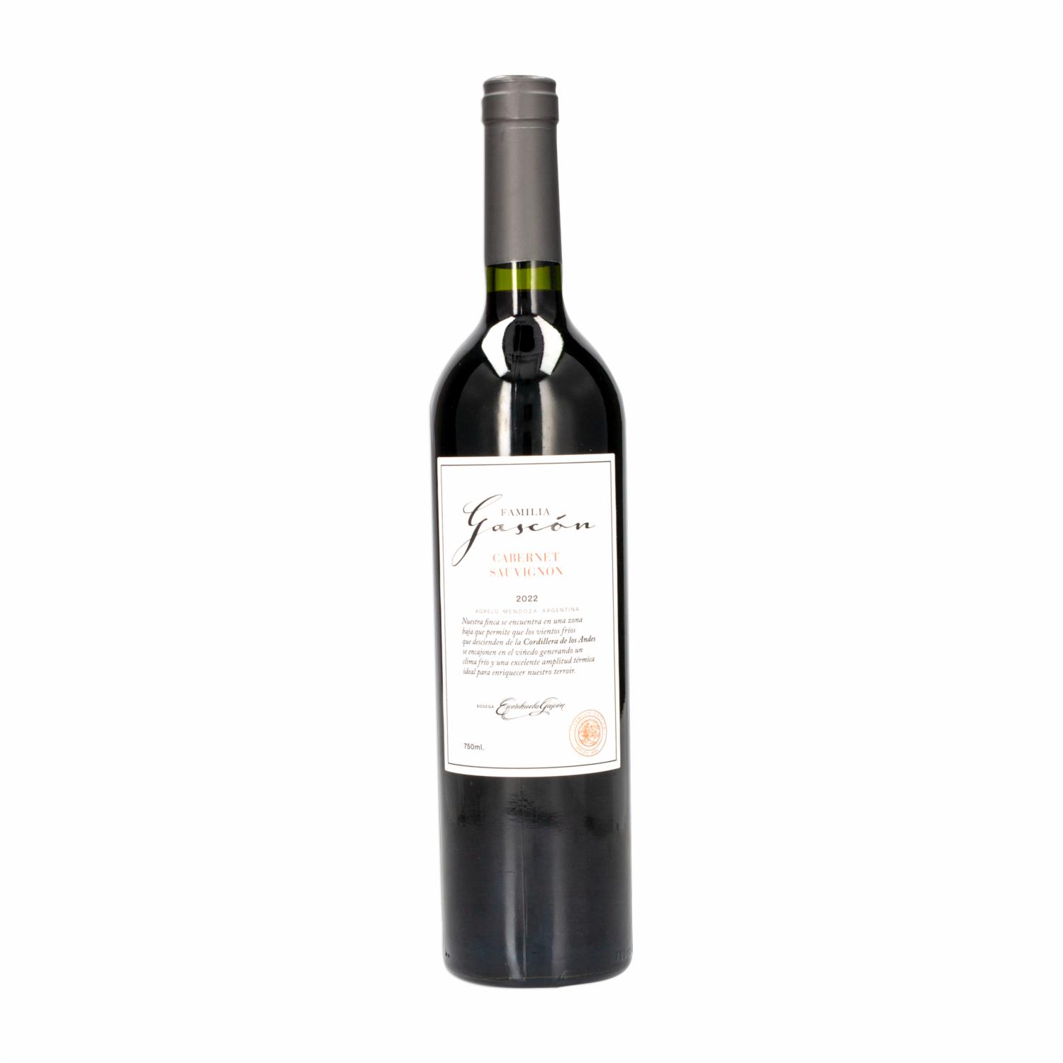 Vino Tinto Cabernet Sauvignon FAMILIA GASCÓN 750 Ml