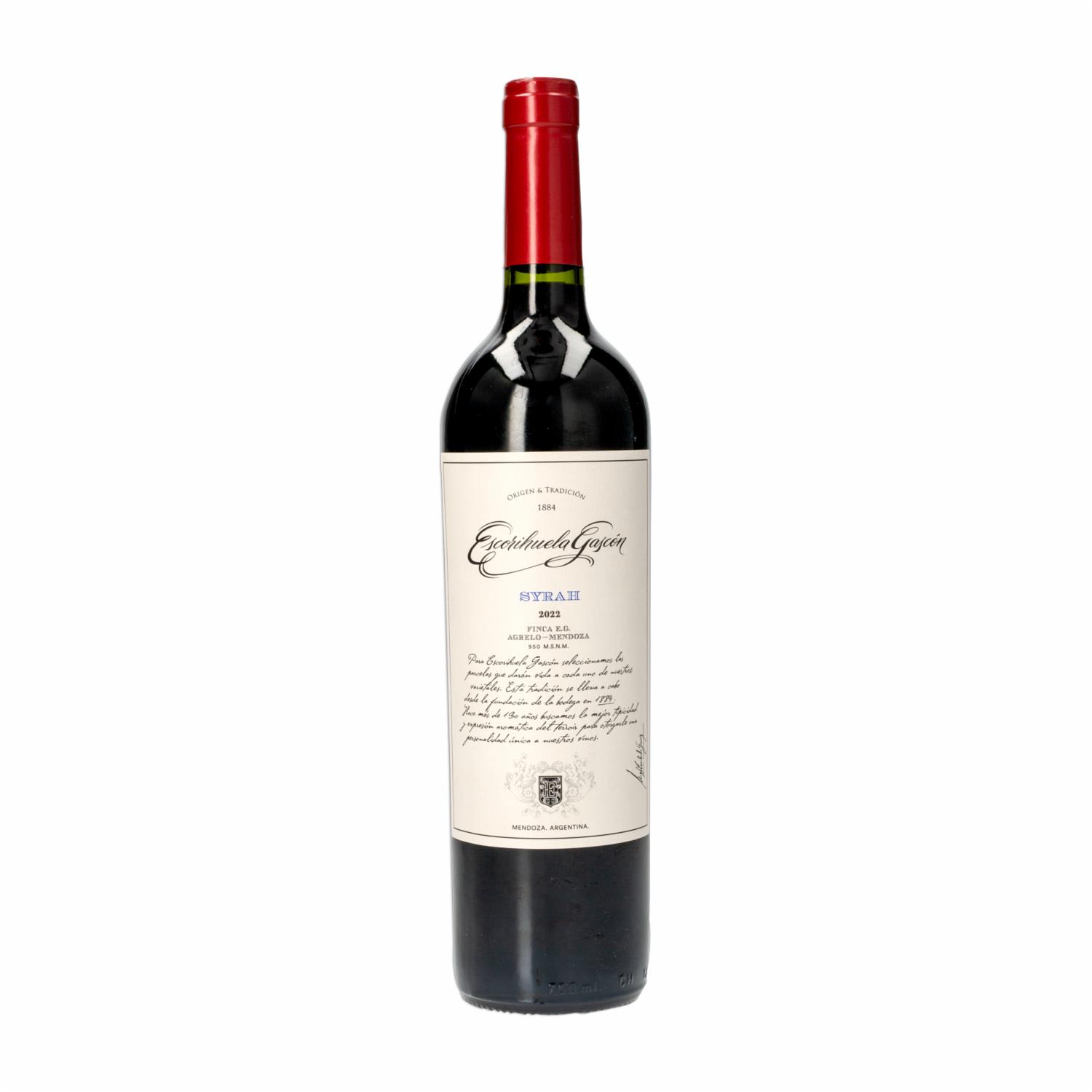 Vino Tinto Chileno Syrah ESCORIHUELA GASCÓN 750 Ml