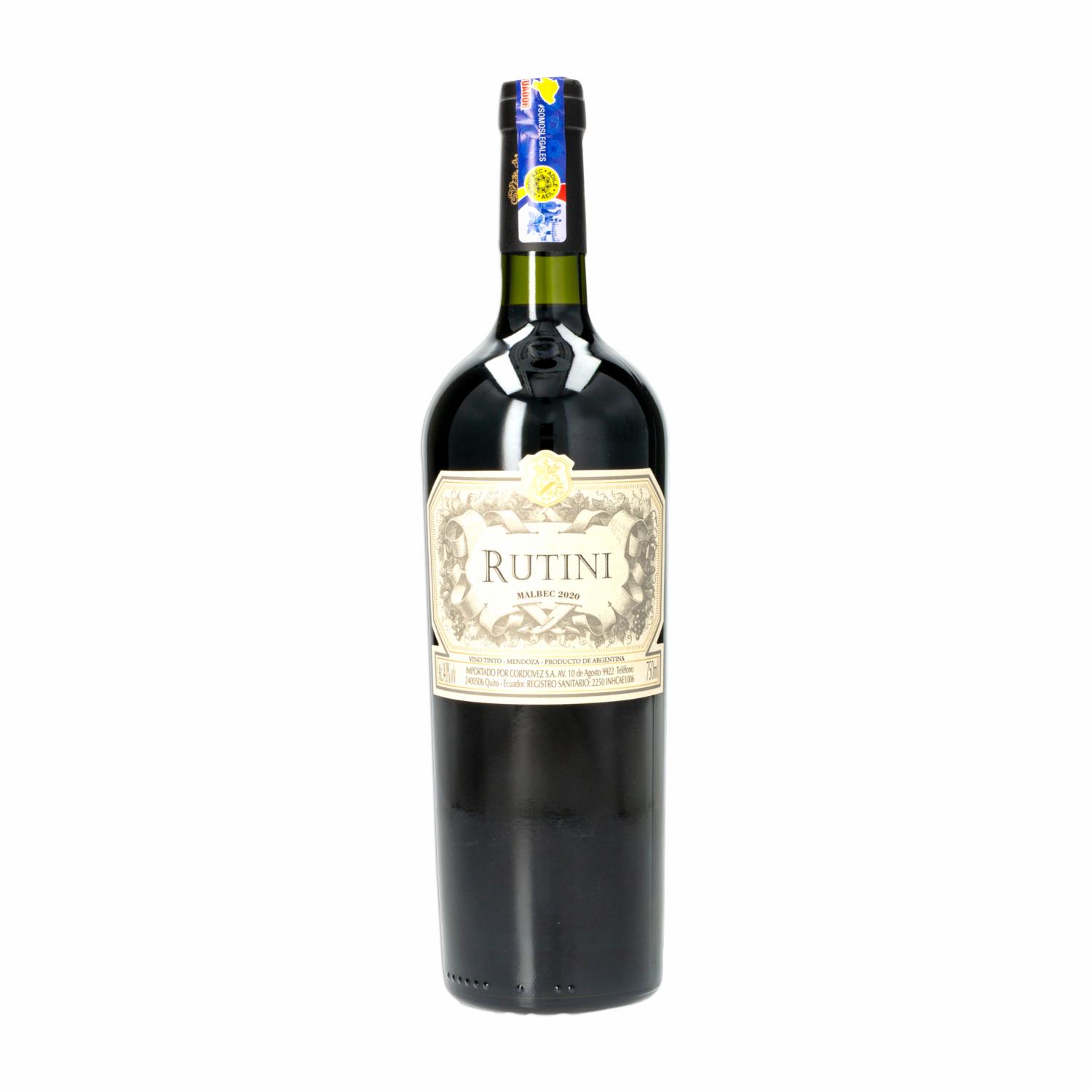 Vino Tinto Malbec RUTINI 750 ml