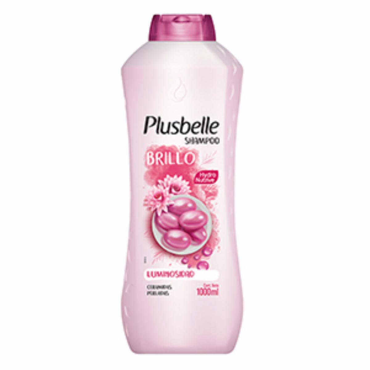 Shampoo De Cabello Brillo Luminoso Con Ceramidas Perladas PLUSBELLE 1000 Ml