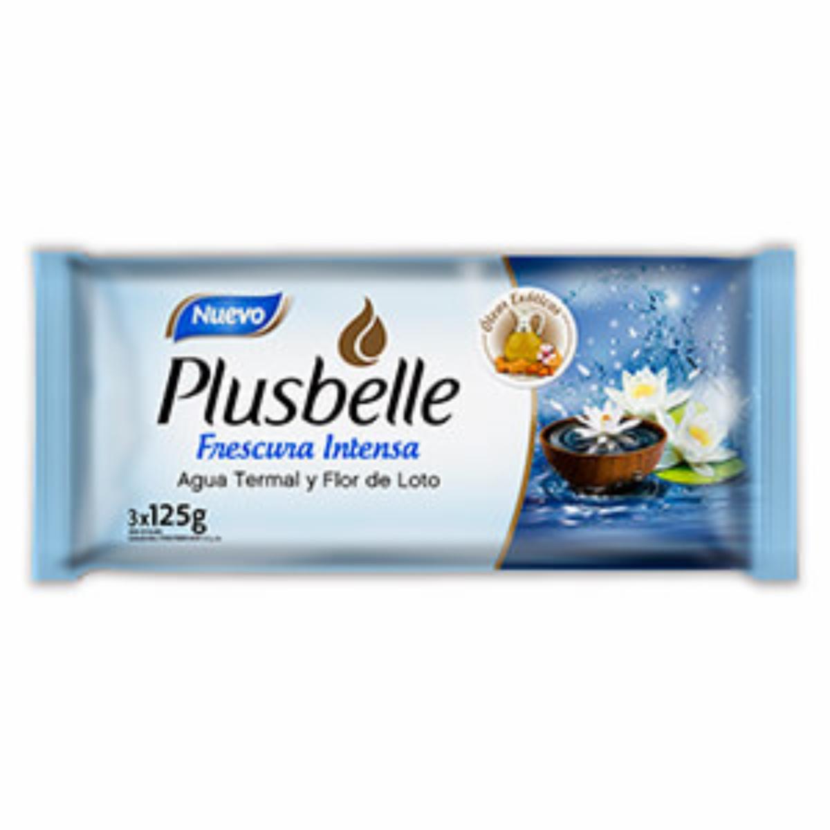Jabón En Barra Refrescante PLUSBELLE 3×125 G