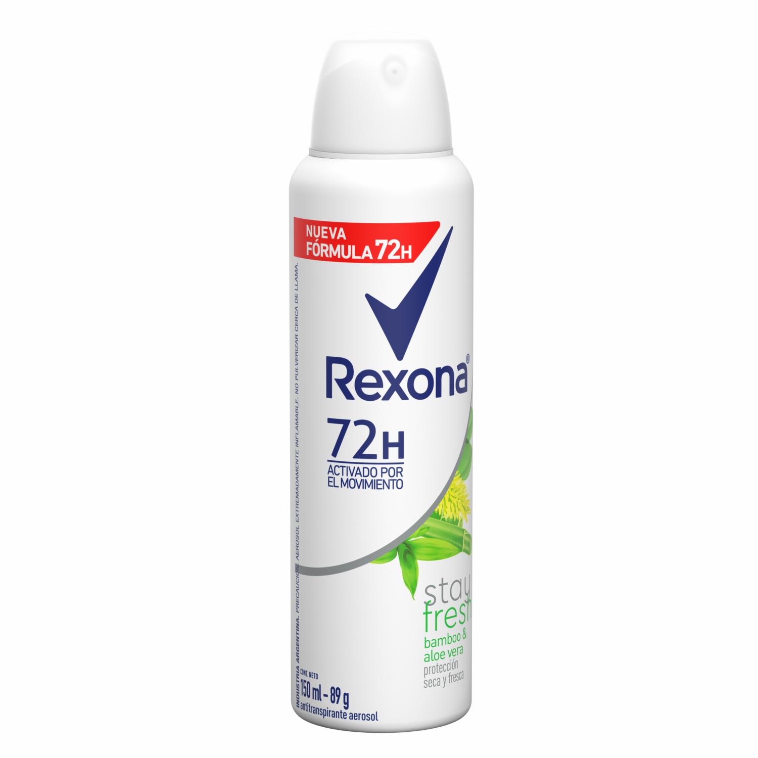 Desodorante En Aerosol Women Sf Aer Bamboo Y Aloe Vera REXONA 150 Ml