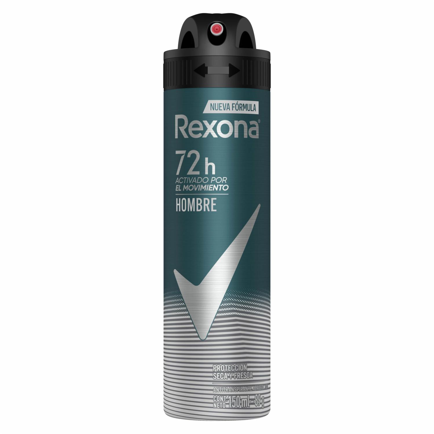 Desodorante En Aerosol Antitranspirante 72h Activado Por El Movimiento REXONA 150 Ml