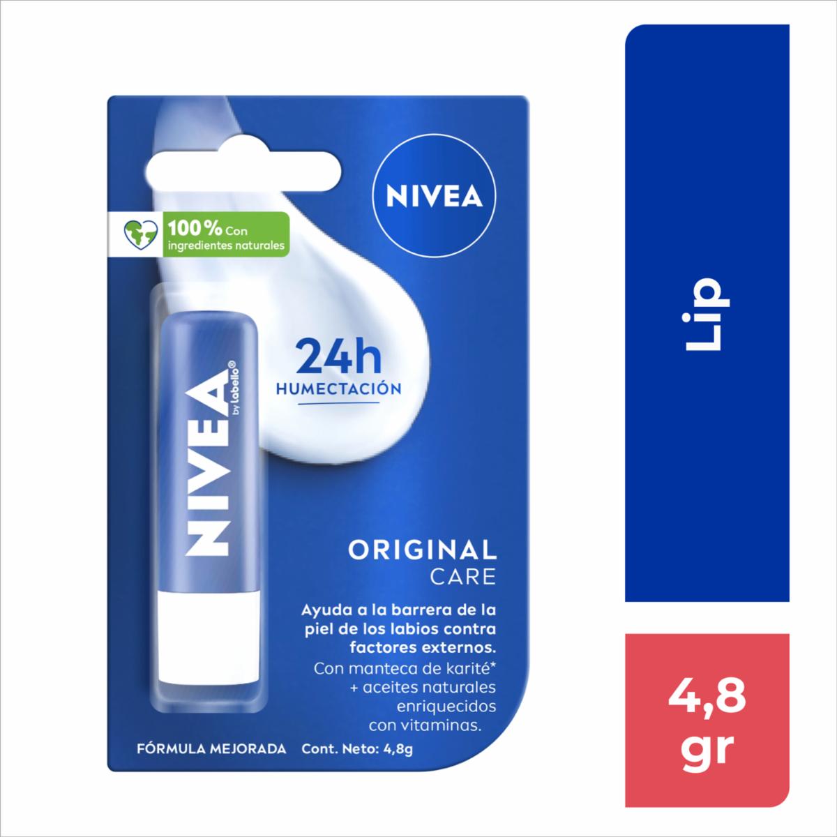 Bálsamo Labial Original Care NIVEA 4.8 G