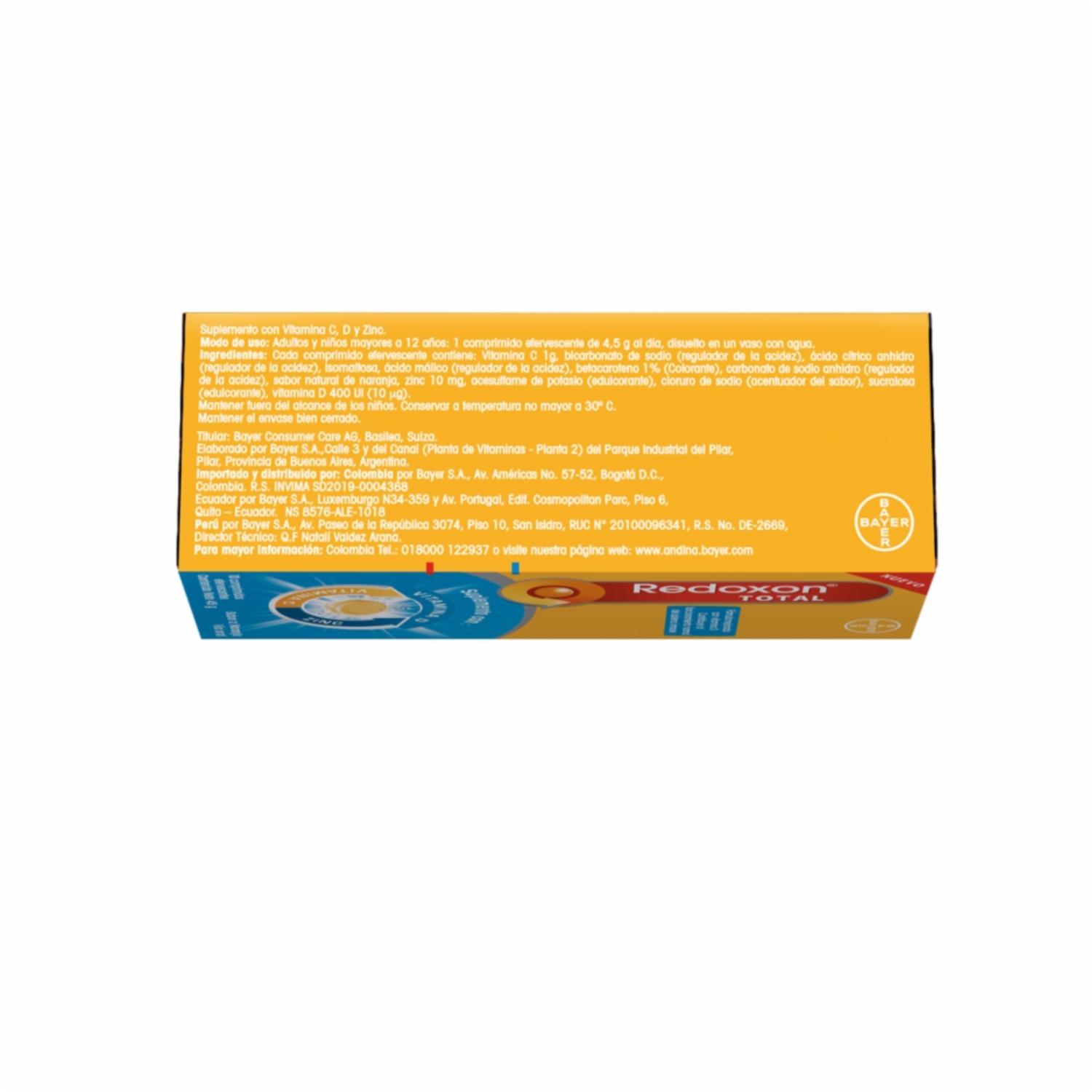Vitamina C Total Efervescente REDOXON 45 G