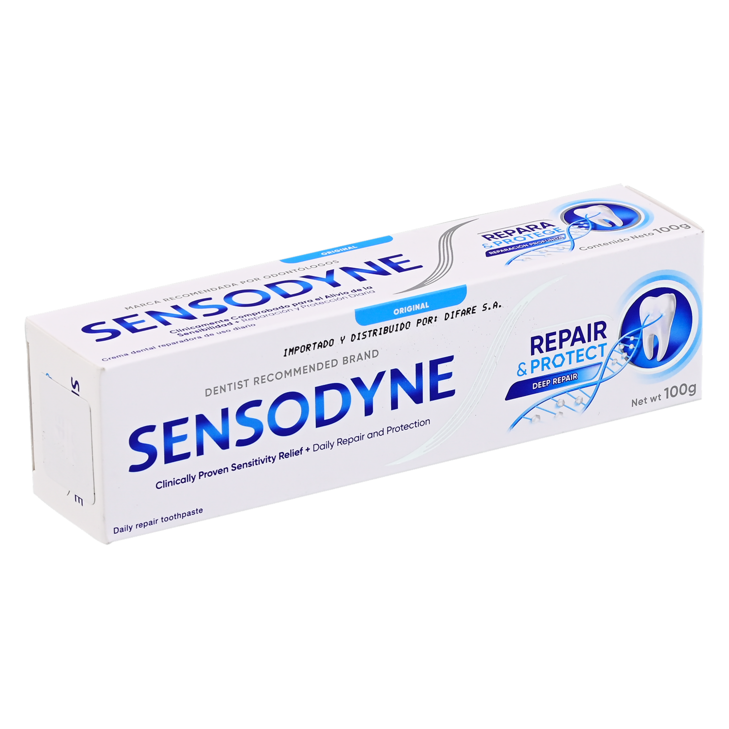 Pasta Dental Repera Y Protege SENSODYNE 100 G
