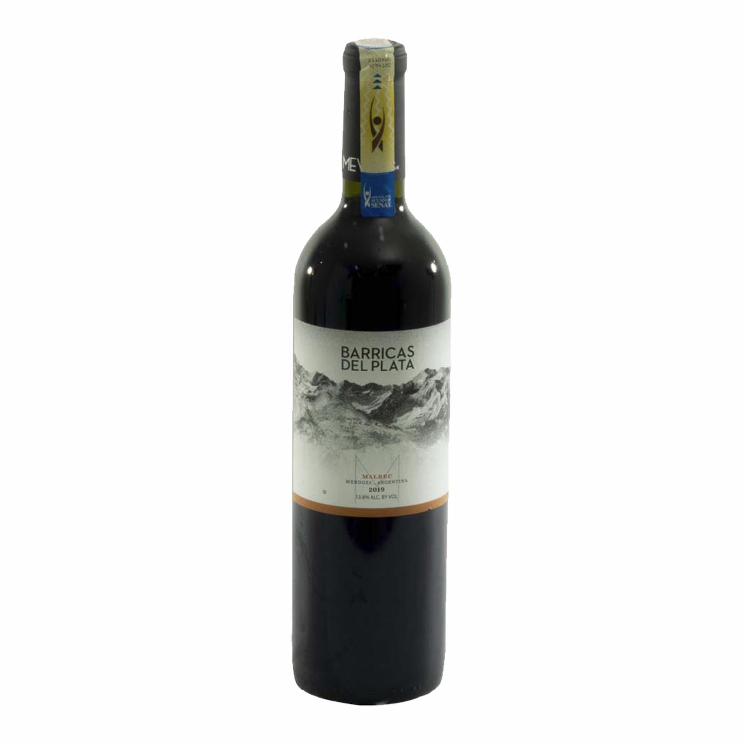 Vino Tinto Malbec BARRICAS DEL PLATA 750 Ml