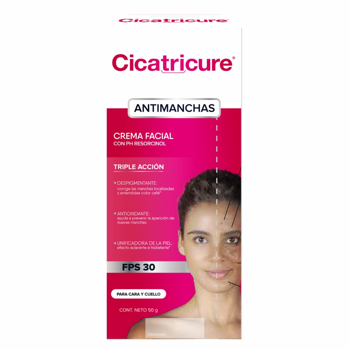 Crema Facial De Día Antimanchas Triple Acción CICATRICURE 50 G