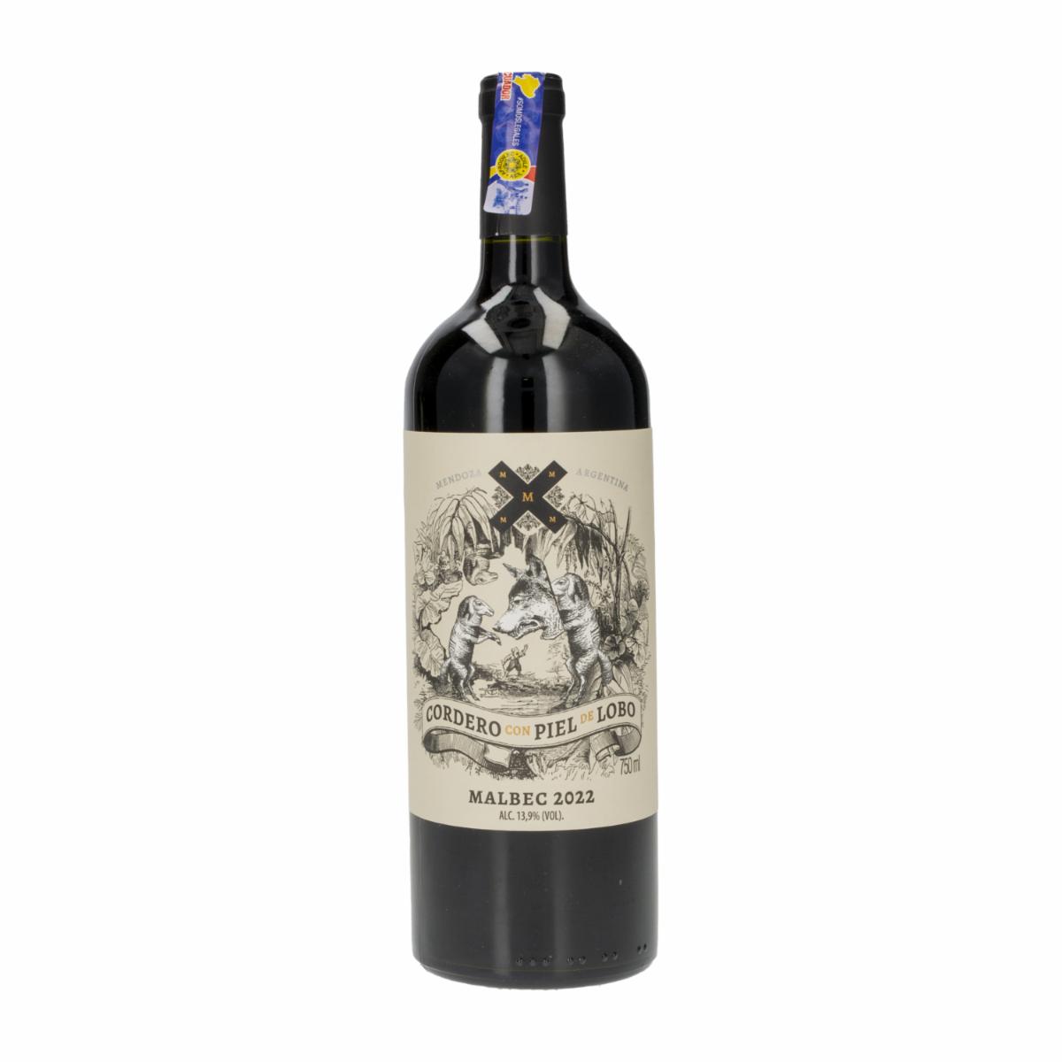 Vino Tinto Malbec CORDERO CON PIEL DE LOBO 750 Ml