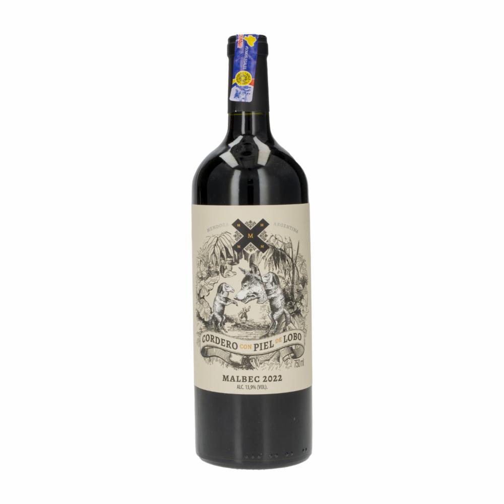 Vino Tinto Malbec Cordero Con Piel De Lobo 750 Ml