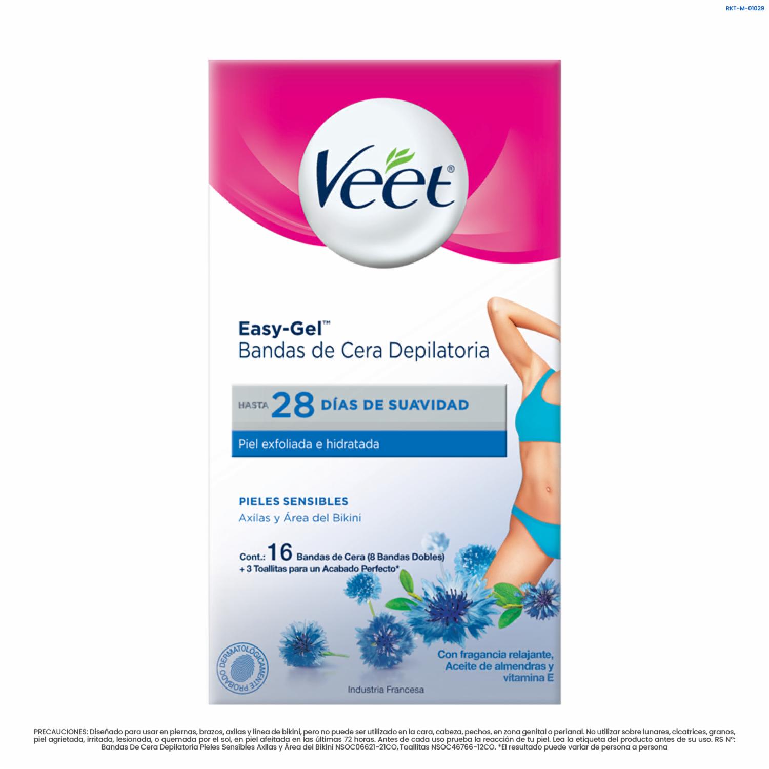 Bandas Depilatorias De Cera Fría Bikini Y Axilas VEET 16 Uds