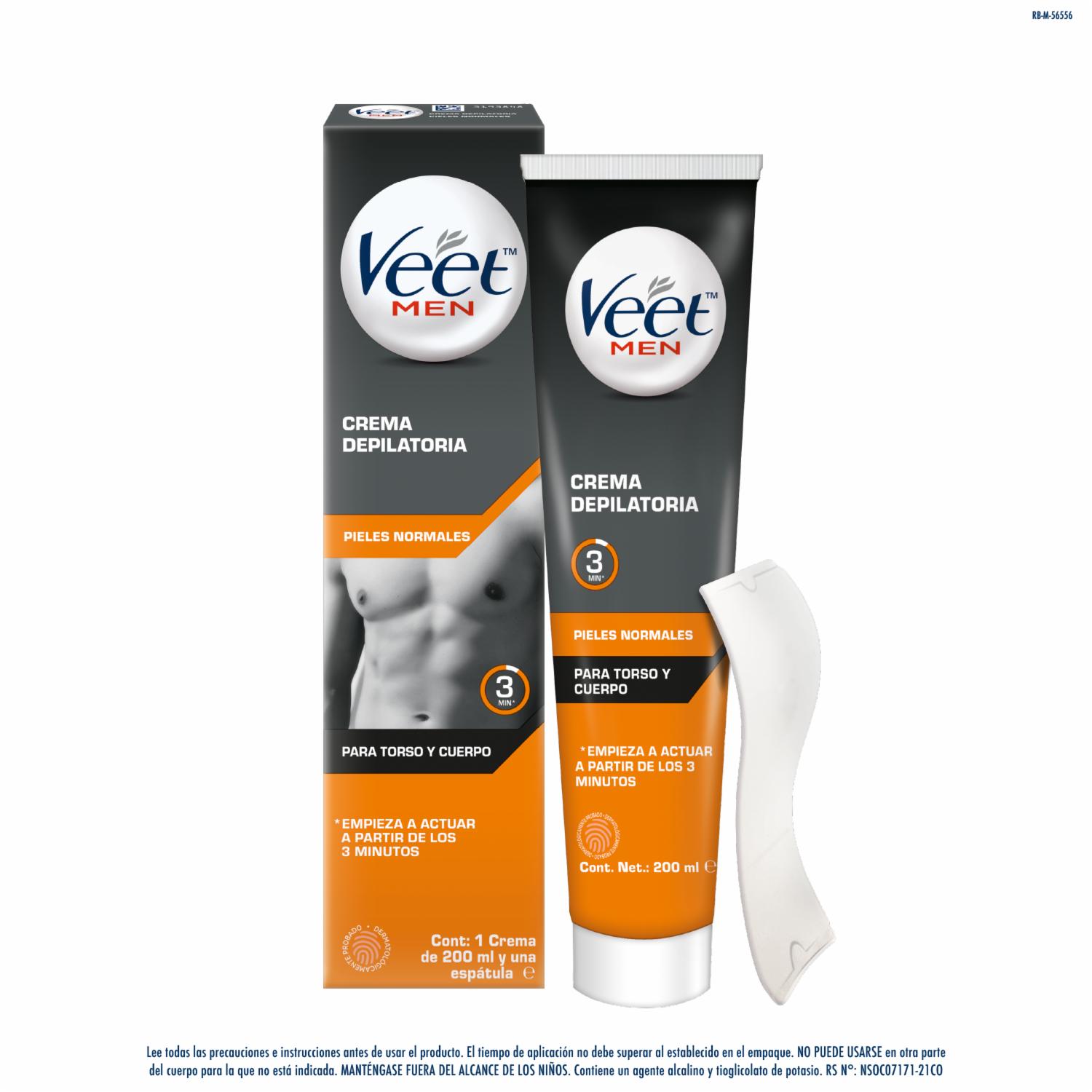 Crema Depilatoria Para Caballero VEET 200 Ml