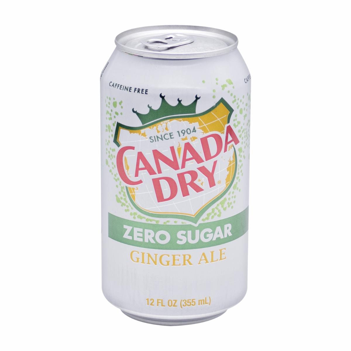 Bebida Gaseosa Ginger Ale Sin Azúcar CANADA DRY 355 Ml