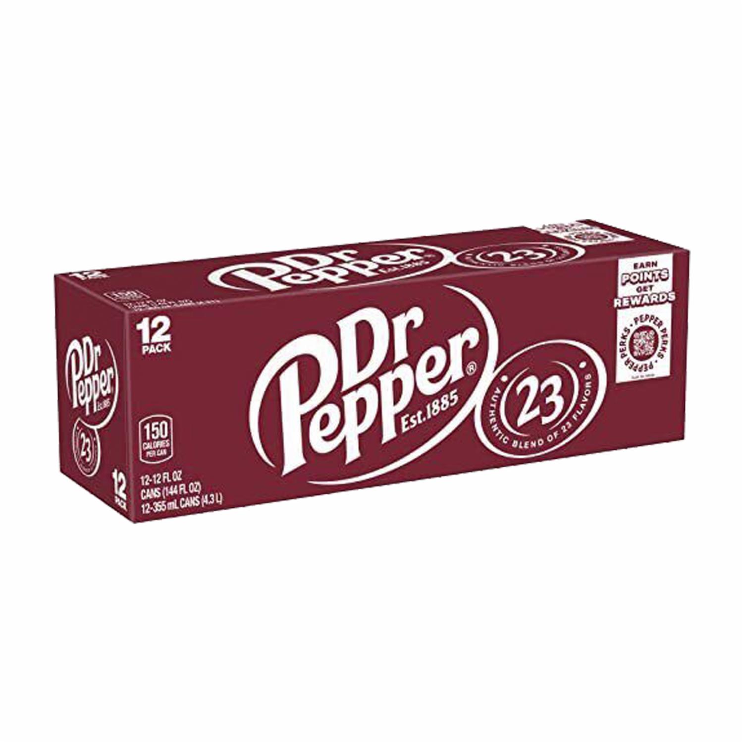 Bebida Gaseosa Sabor Cola 12Pack DR PEPPER 12 X 355 ml