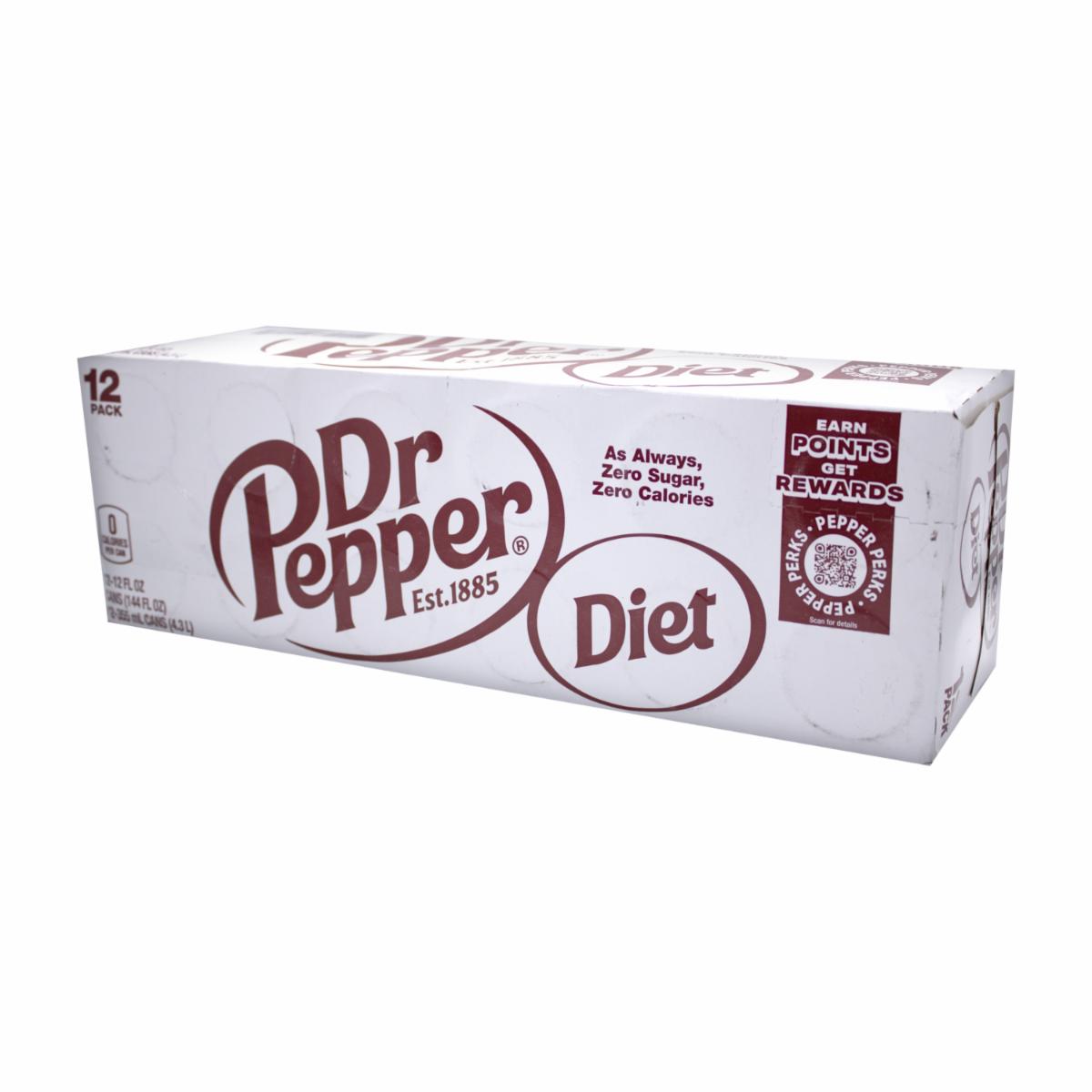 Bebida Gaseosa De Dieta DR PEPPER 12 X 355 ml
