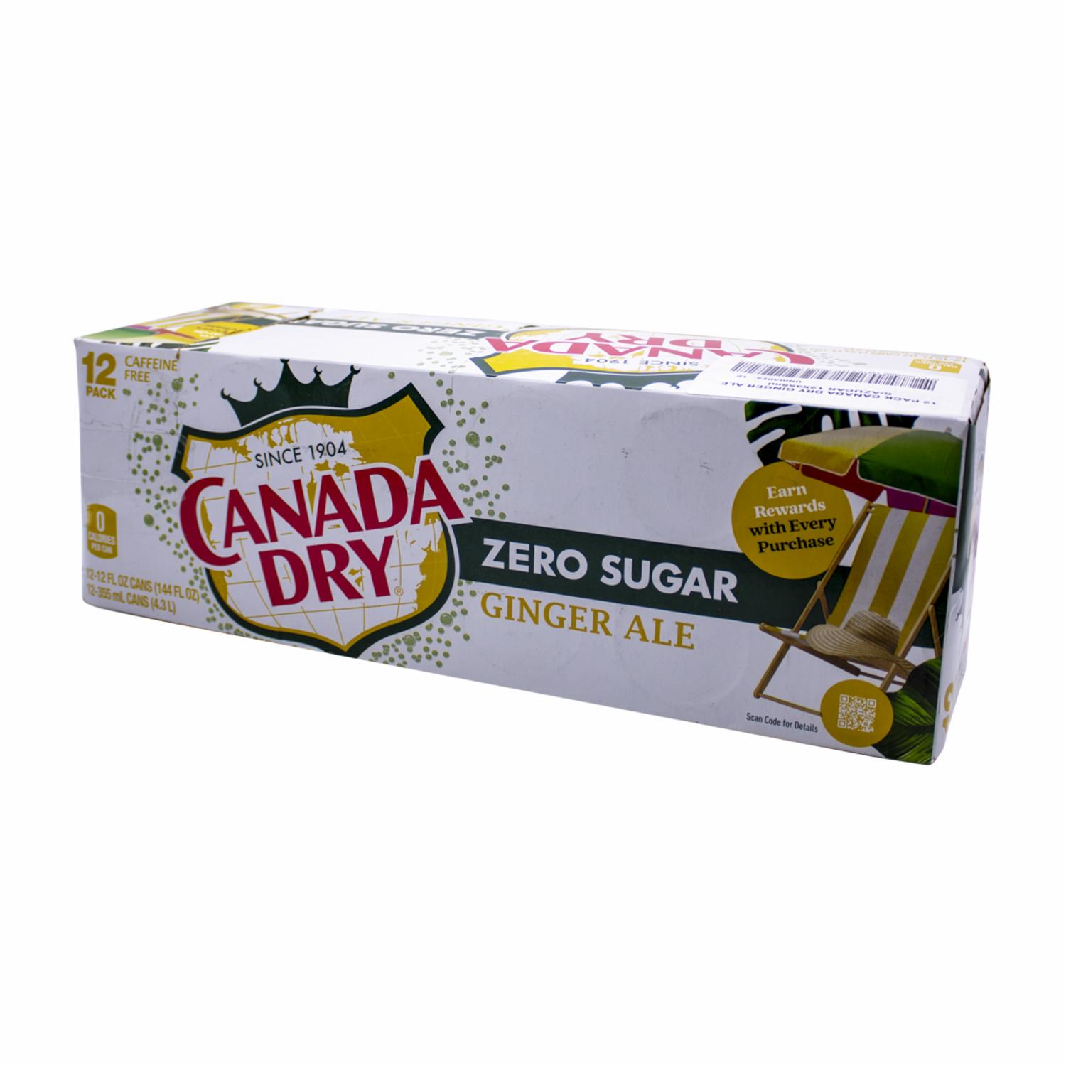 Bebida Gaseosa Sin Azúcar 12Pack CANADA DRY 12 X 355 ml