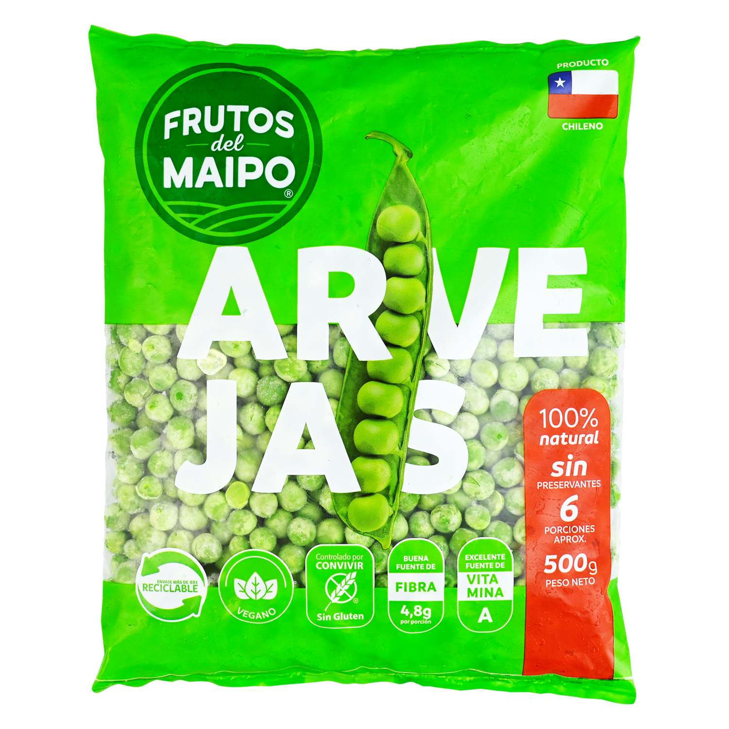 Arvejas Frescas FRUTOS DEL MAIPO Funda