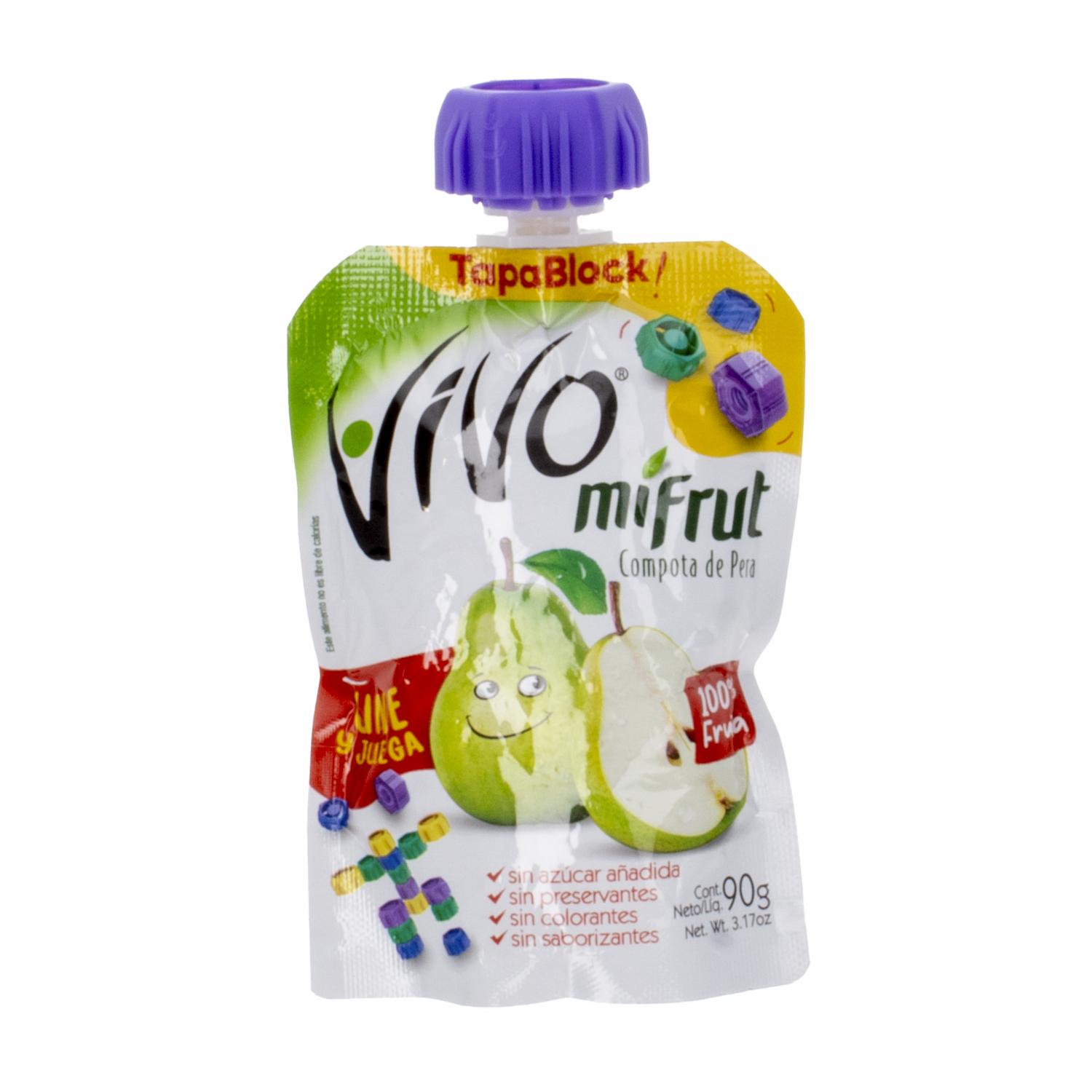 Compota Mifrut Sabor A Pera VIVO 90 G