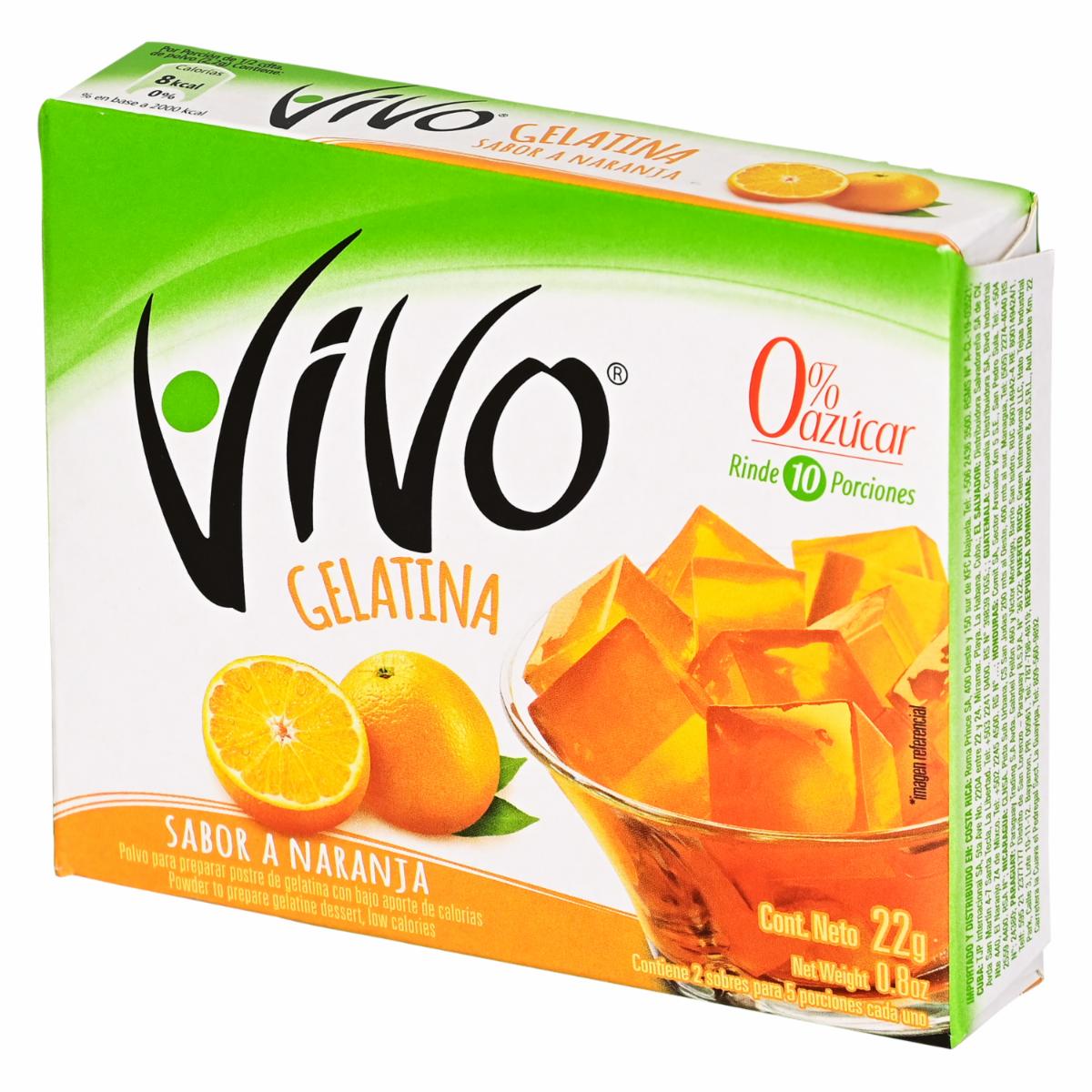 Gelatina Naranja VIVO Caja