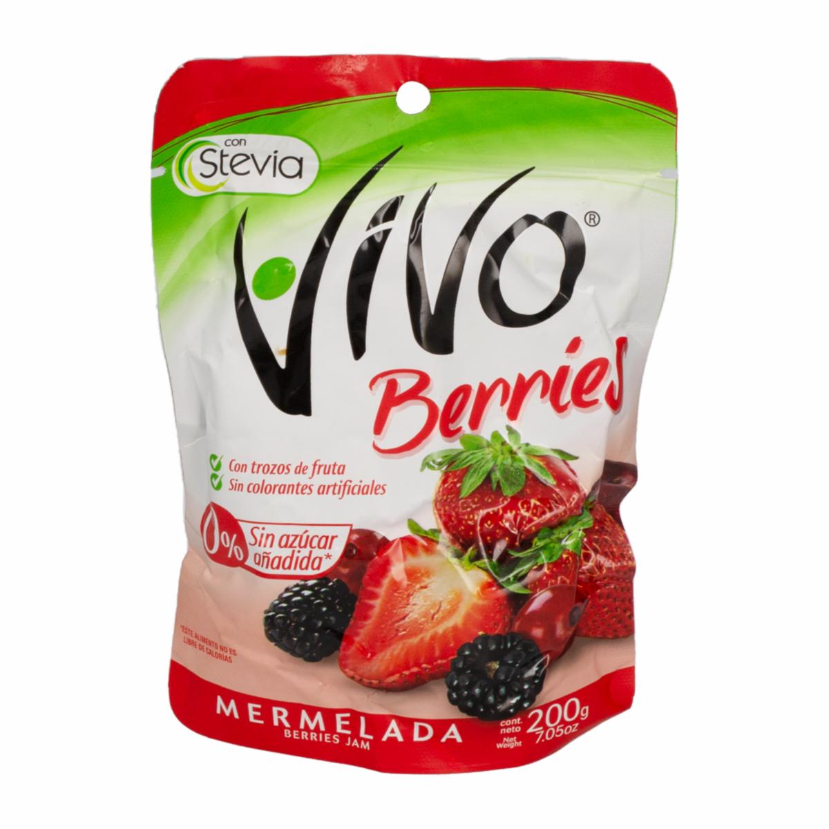 Mermelada De Berries Sin Azúcar VIVO 200 G