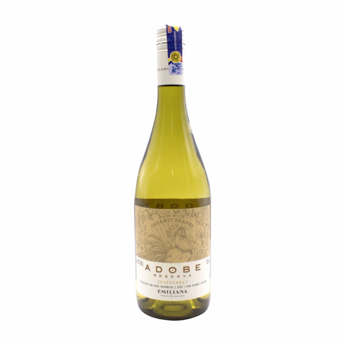 Vino Blanco Chardonnay Adobe 750 Ml