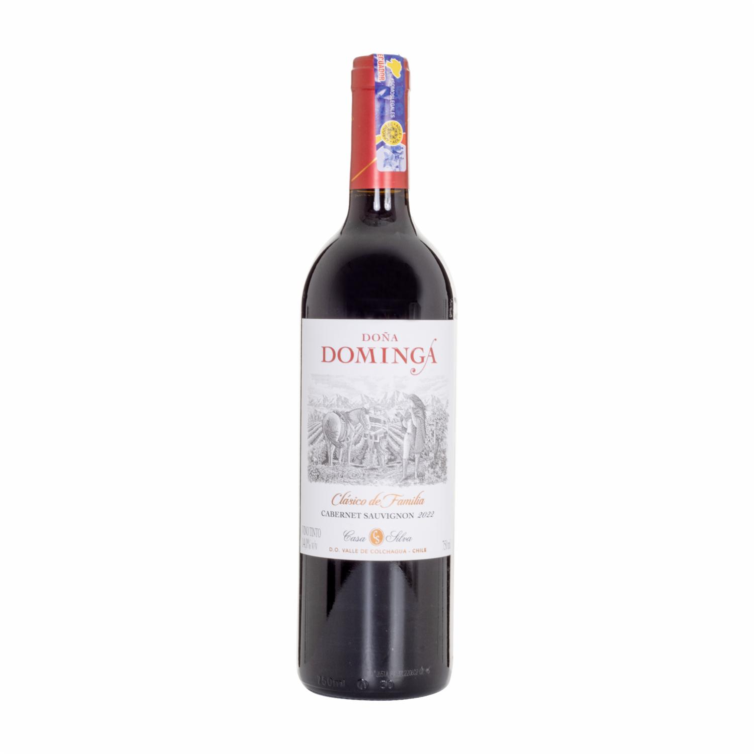 Vino Tinto Cabernet Sauvignon Chileno DOÑA DOMINGA 750 ML