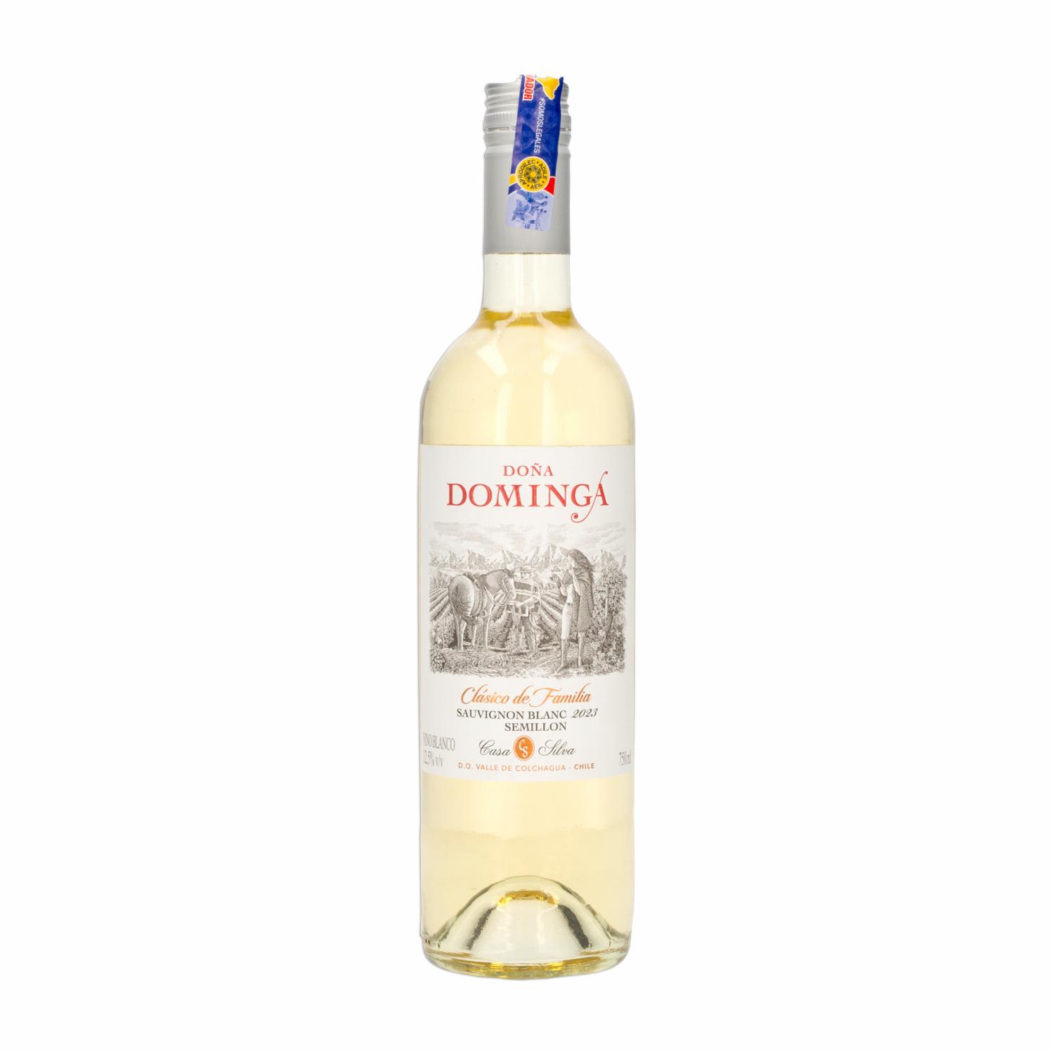 Vino Blanco Sauvignon Blanc & Semillón Chileno DOÑA DOMINGA 750 ML