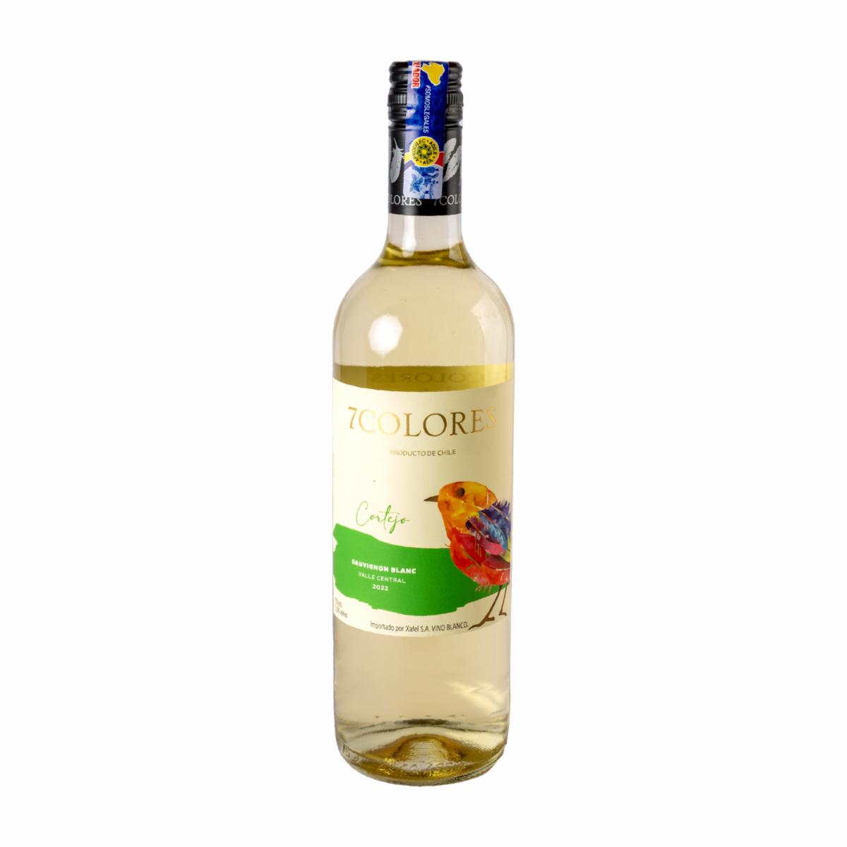 Vino Blanco Cortejo Sauvignon Blanc 7 Colores 750 Ml