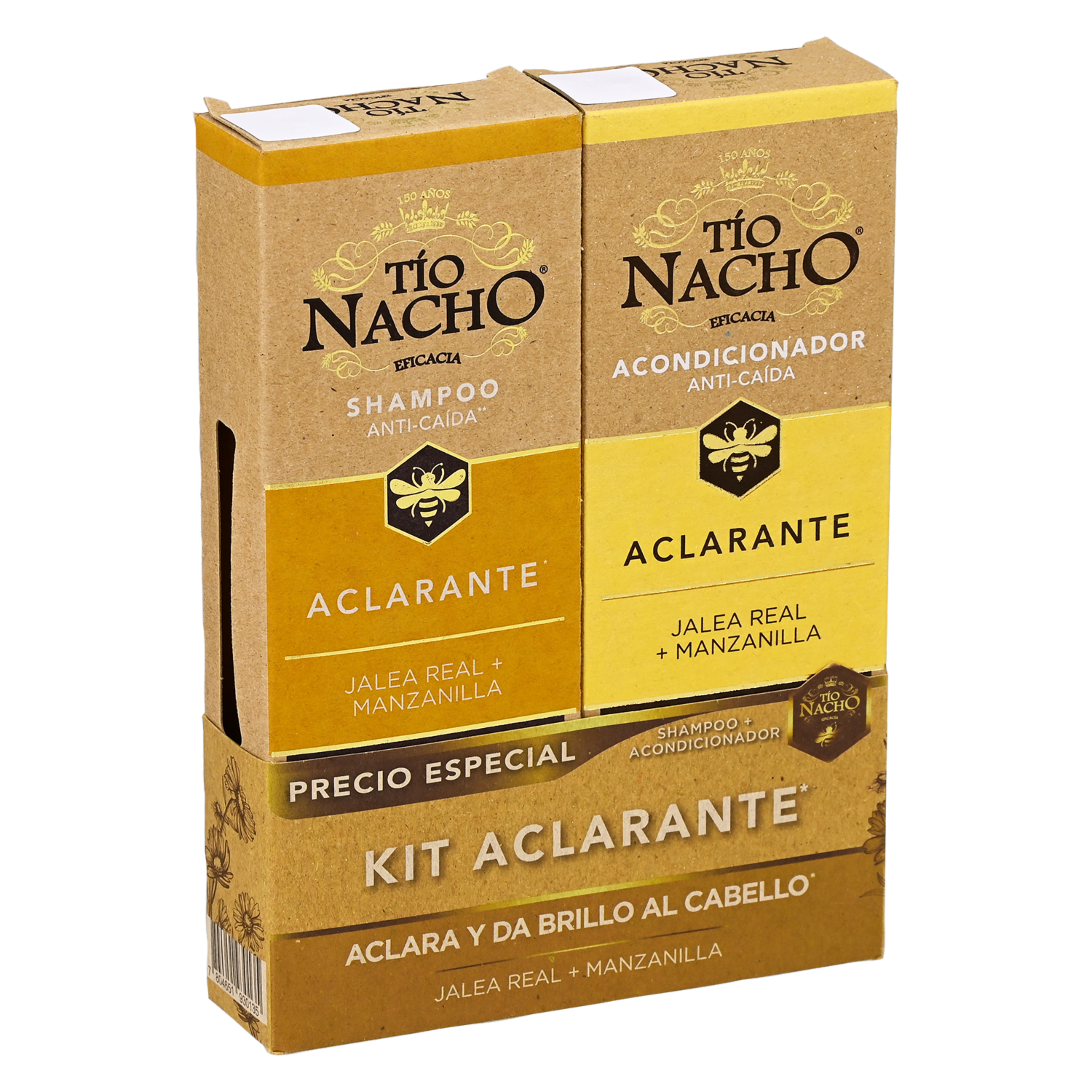 Shampoo Y Acondicionador Aclarante TÍO NACHO 950 Ml