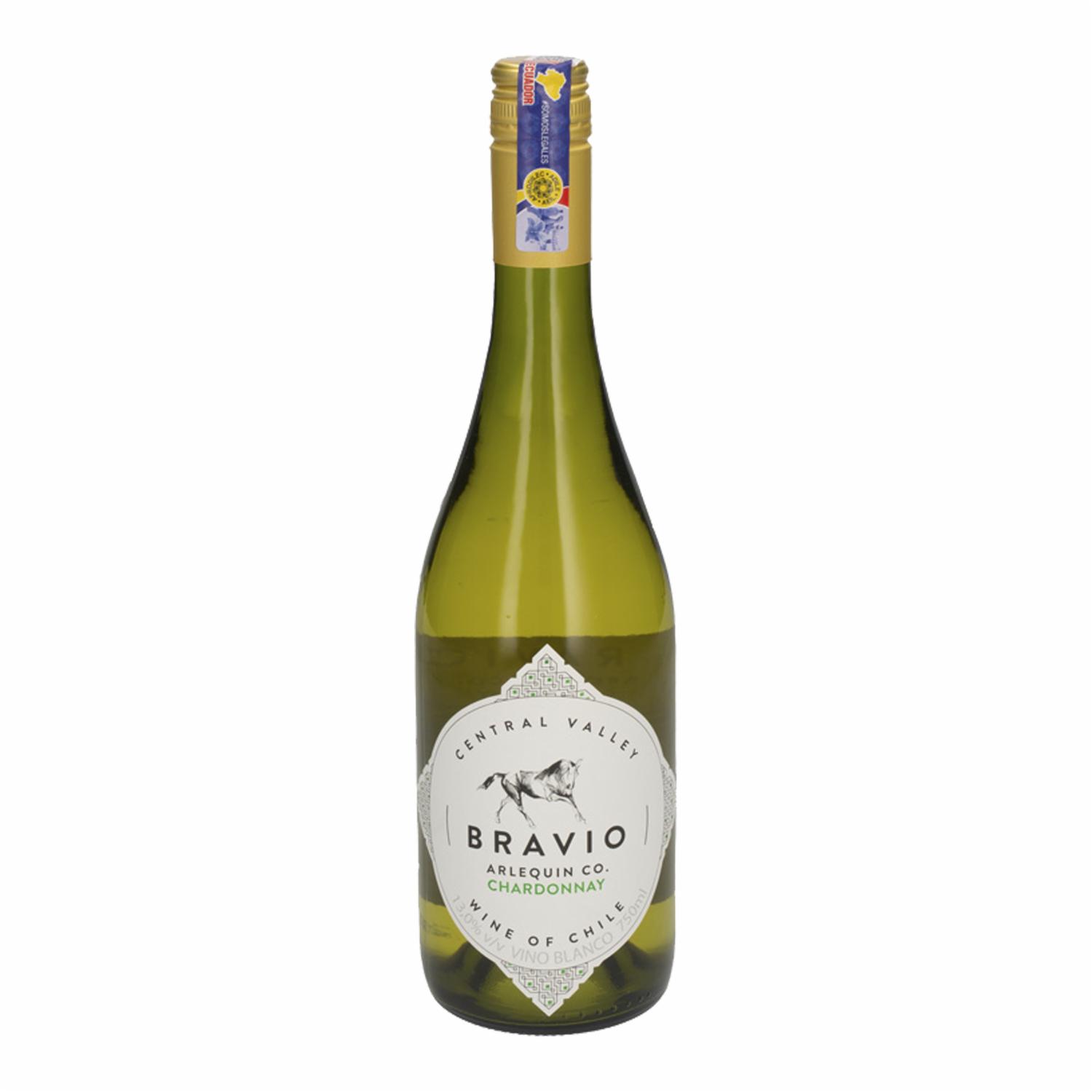 Vino Blanco Chardonnay BRAVÍO 750 Ml