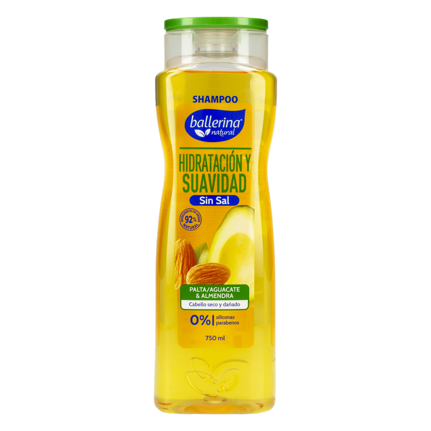 Shampoo De Cabello Sin Sal Palta Almendra BALLERINA 750 Ml