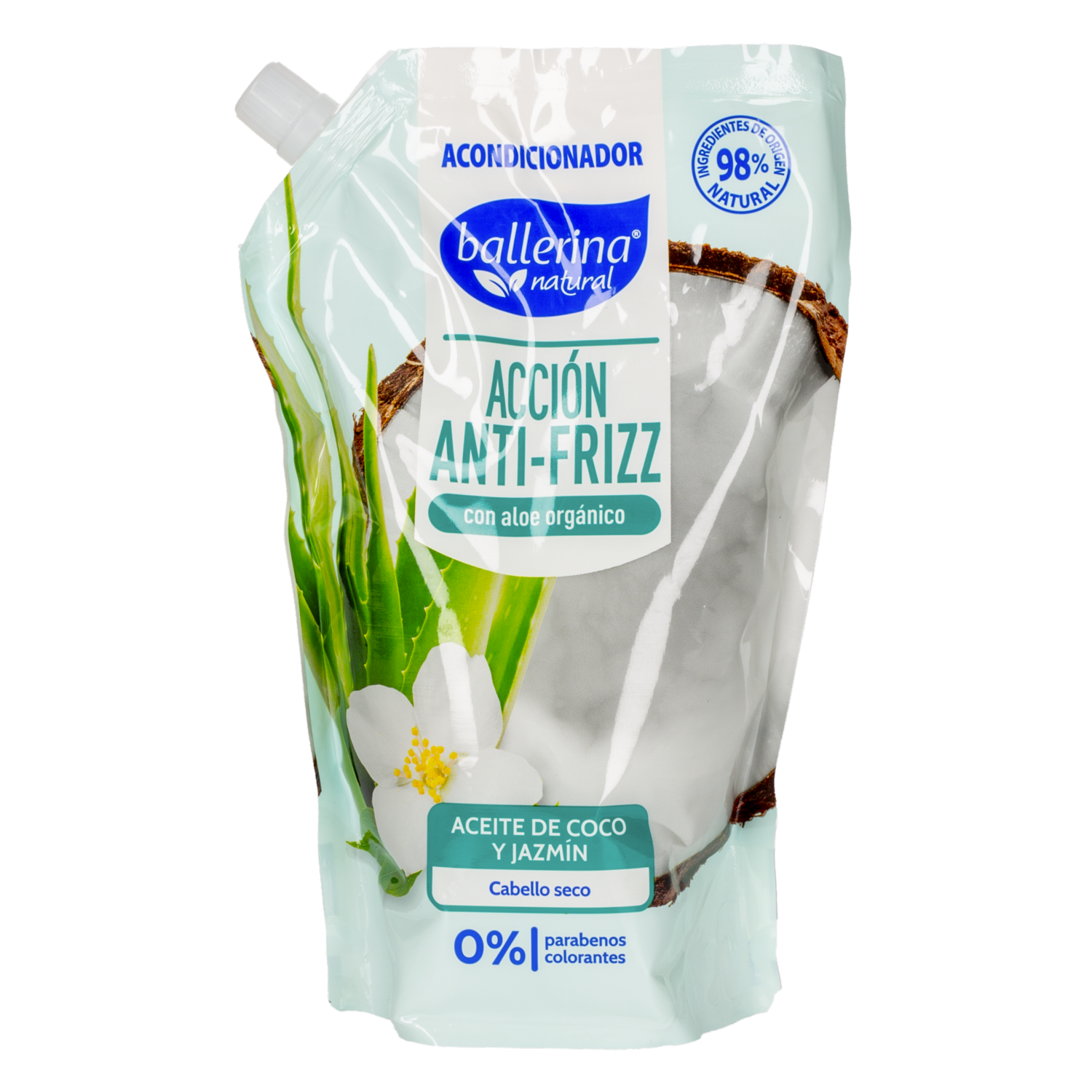 Acondicionador De Cabello Con Aceite De Coco Y Jazmín BALLERINA Doypack