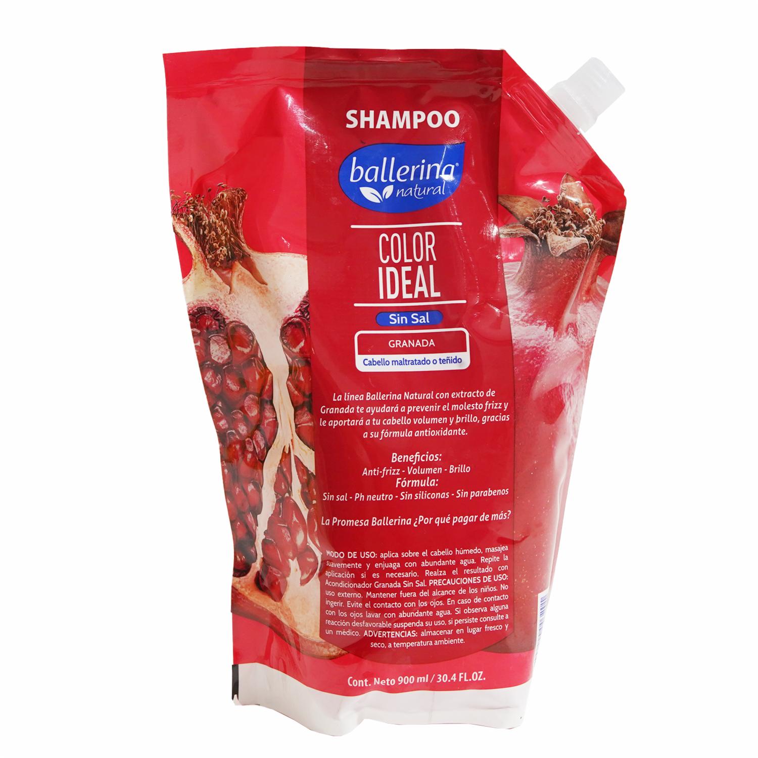 Shampoo De Cabello Sin Sal De Granada Doy Pack BALLERINA 900 Ml