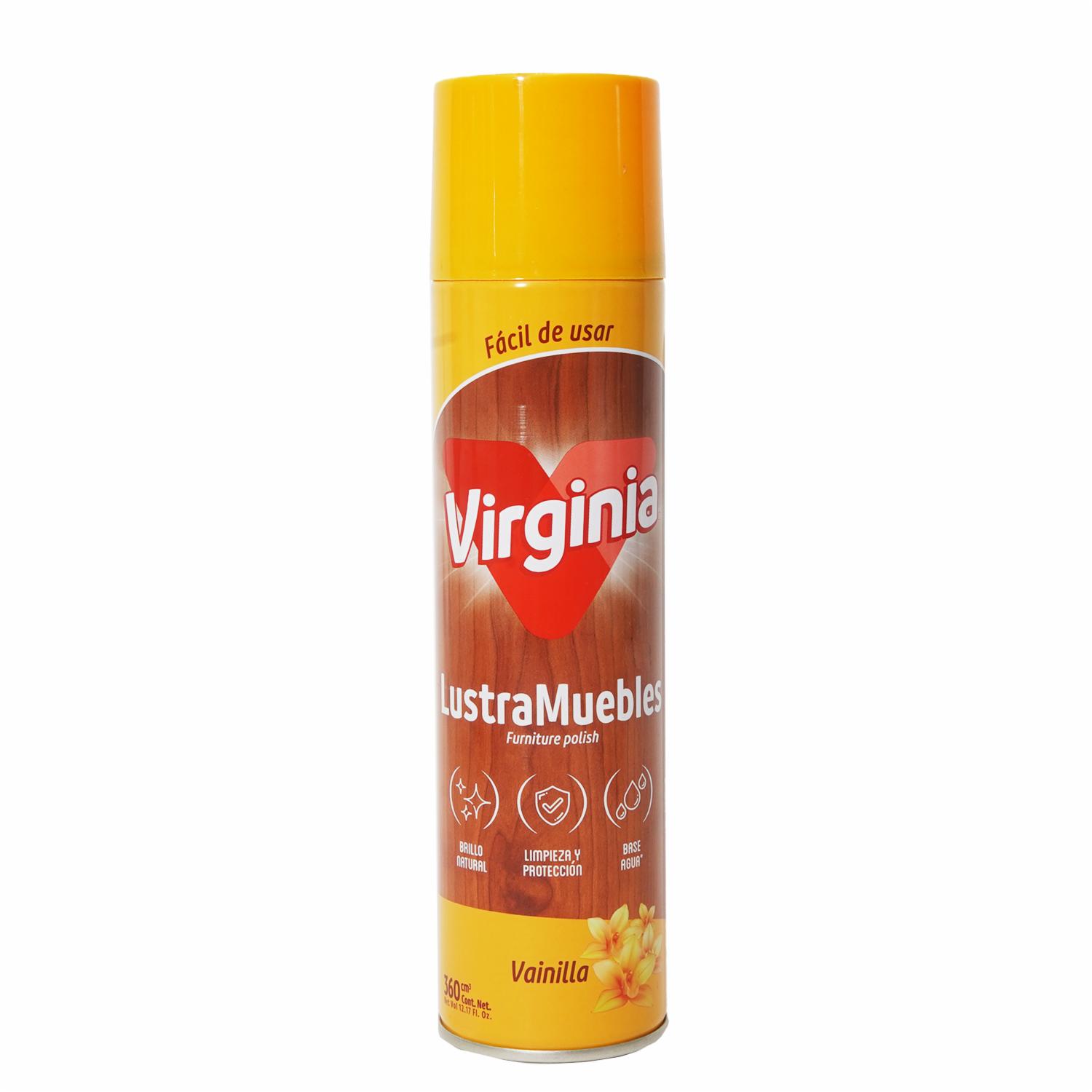Limpiador Lustra Muebles En Aerosol Aroma Vainilla VIRGINIA 360 Ml