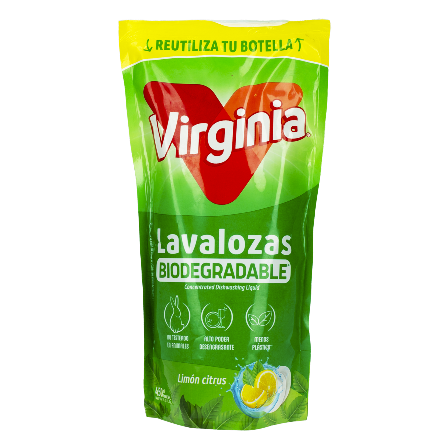 Lavalozas Aroma Limón VIRGINIA Doypack 450 Ml