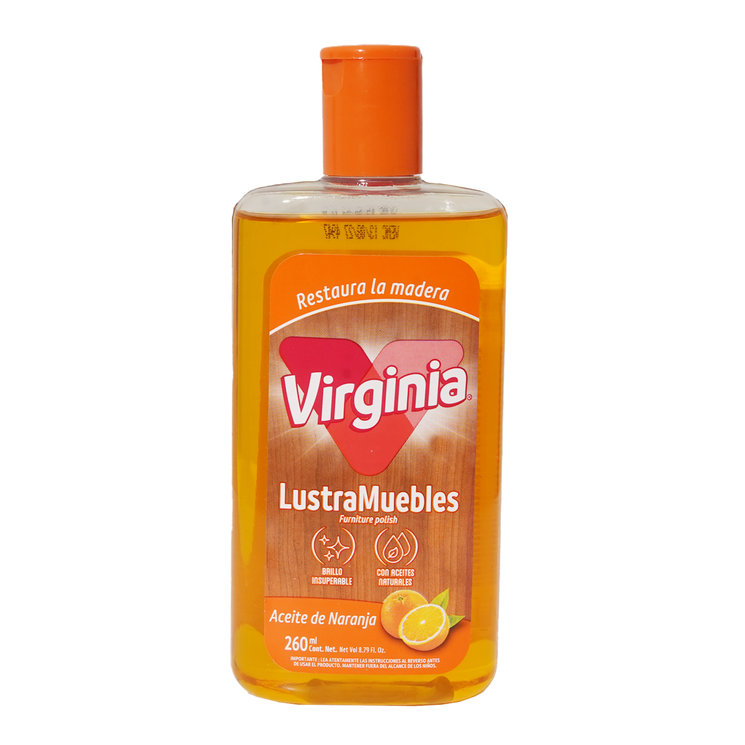 Lustrador De Muebles En Aceite Naranja VIRGINIA 260 Ml