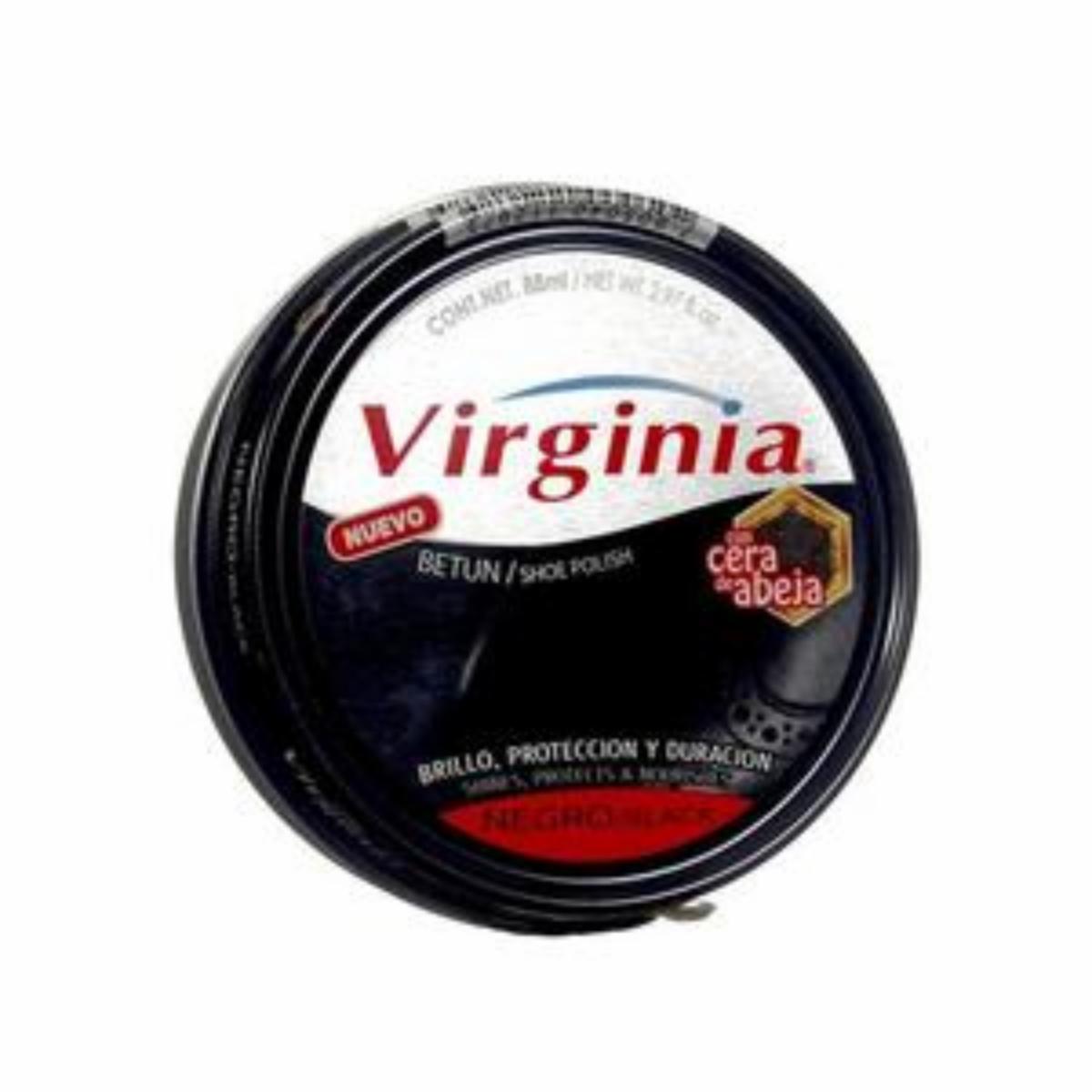 Betún Pasta Negro VIRGINIA 88 Ml