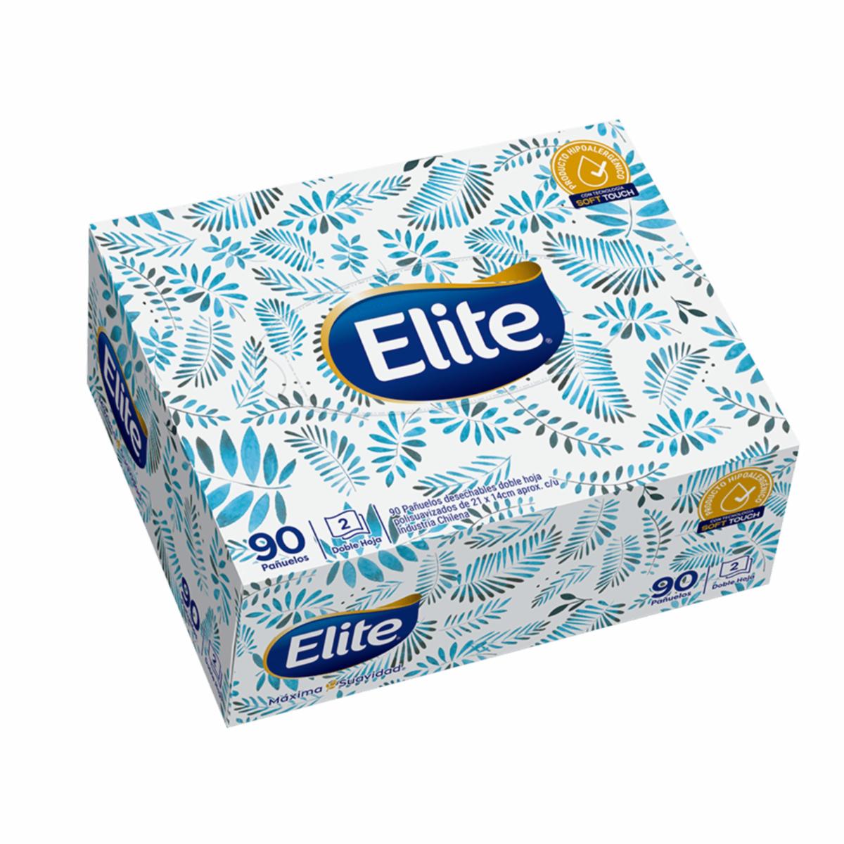Pañuelo Desechable Individual Doble Hoja ELITE X 90 Uds