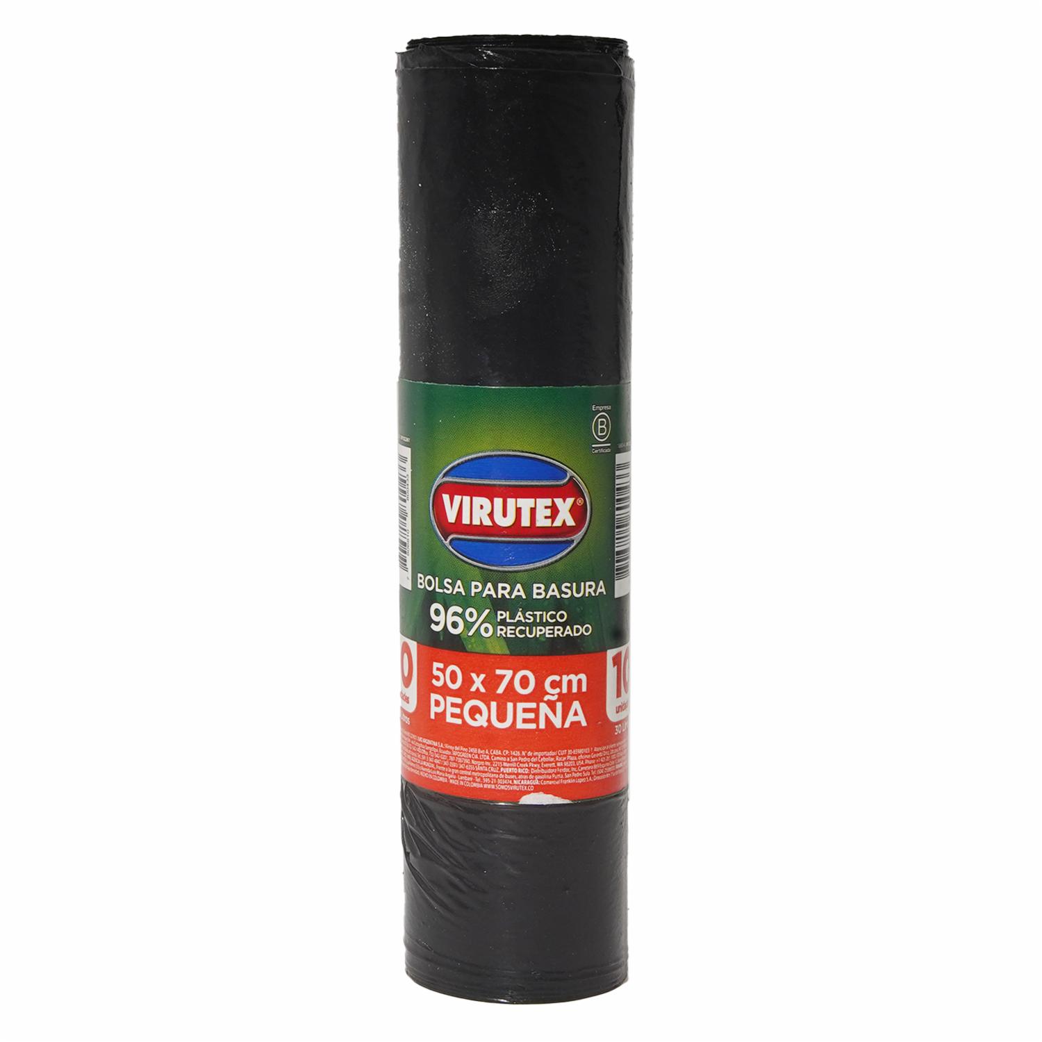 Bolsas De Basura Clásicas VIRUTEX 10 Unidades