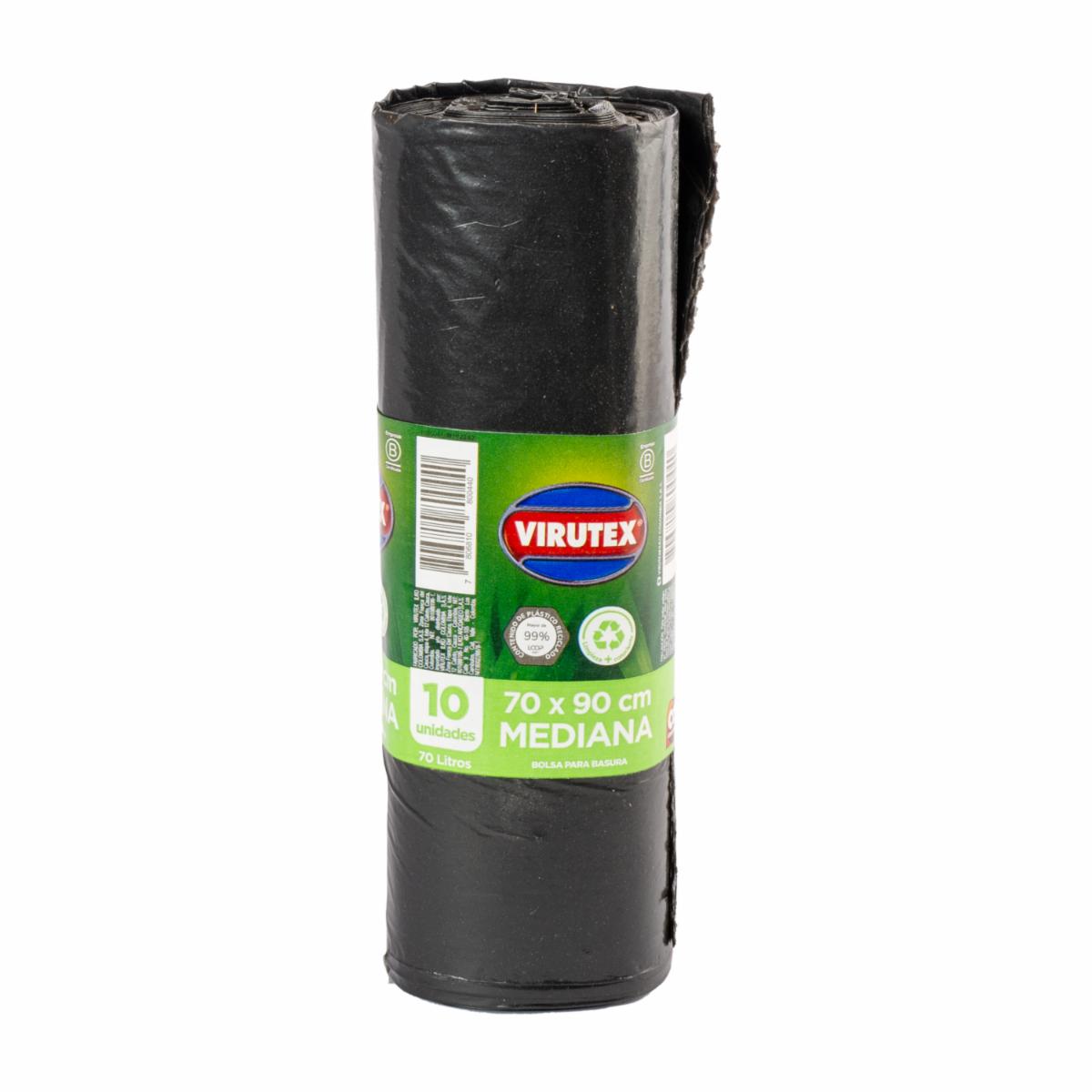 Bolsas De Basura Clásicas VIRUTEX 10 Unidades