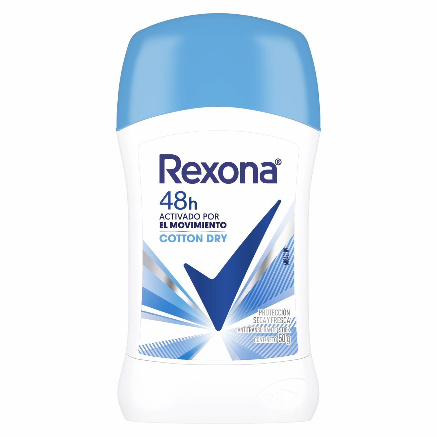 Desodorante En Barra Cotton REXONA 50 G