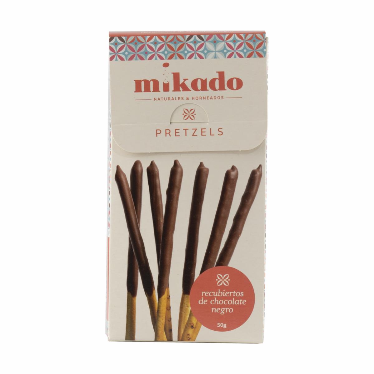 Palitos De Pretzel Recubiertos De Chocolate Negro MIKADO 50 G