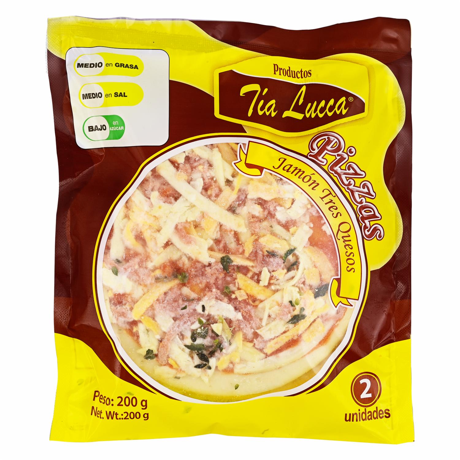 Pizza De Jamón Con Queso TÍA LUCCA X 2 100 G