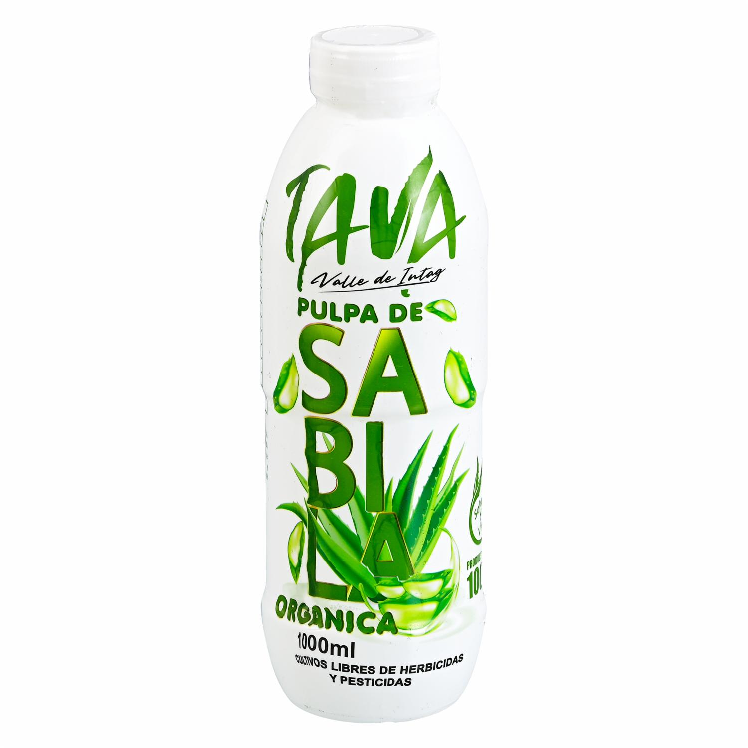 Sábila Aloe Vera Pulpa Orgánica TAVA 1000 ml