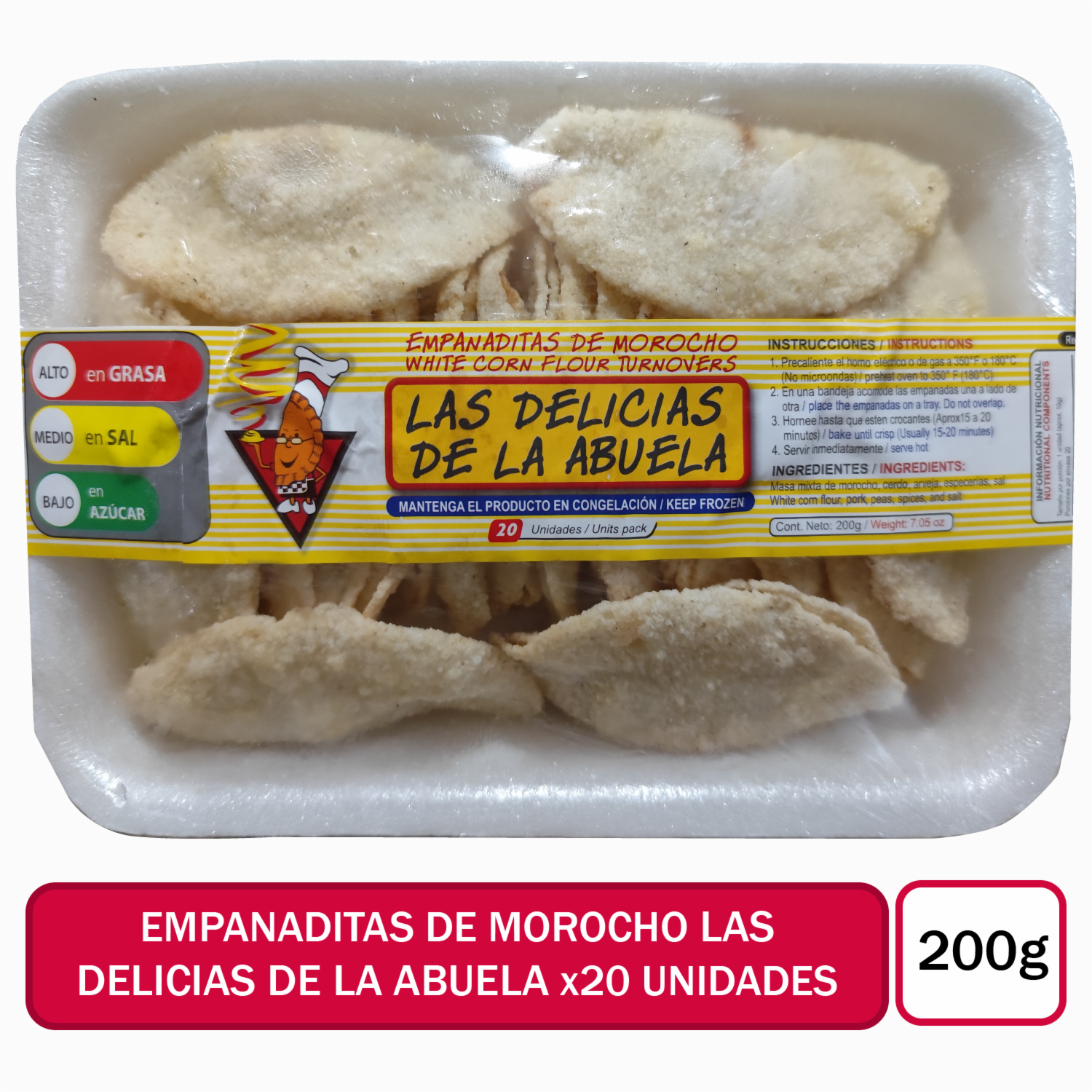 Empanaditas De Morocho LAS DELICIAS DE LA ABUELA X 20 Uds